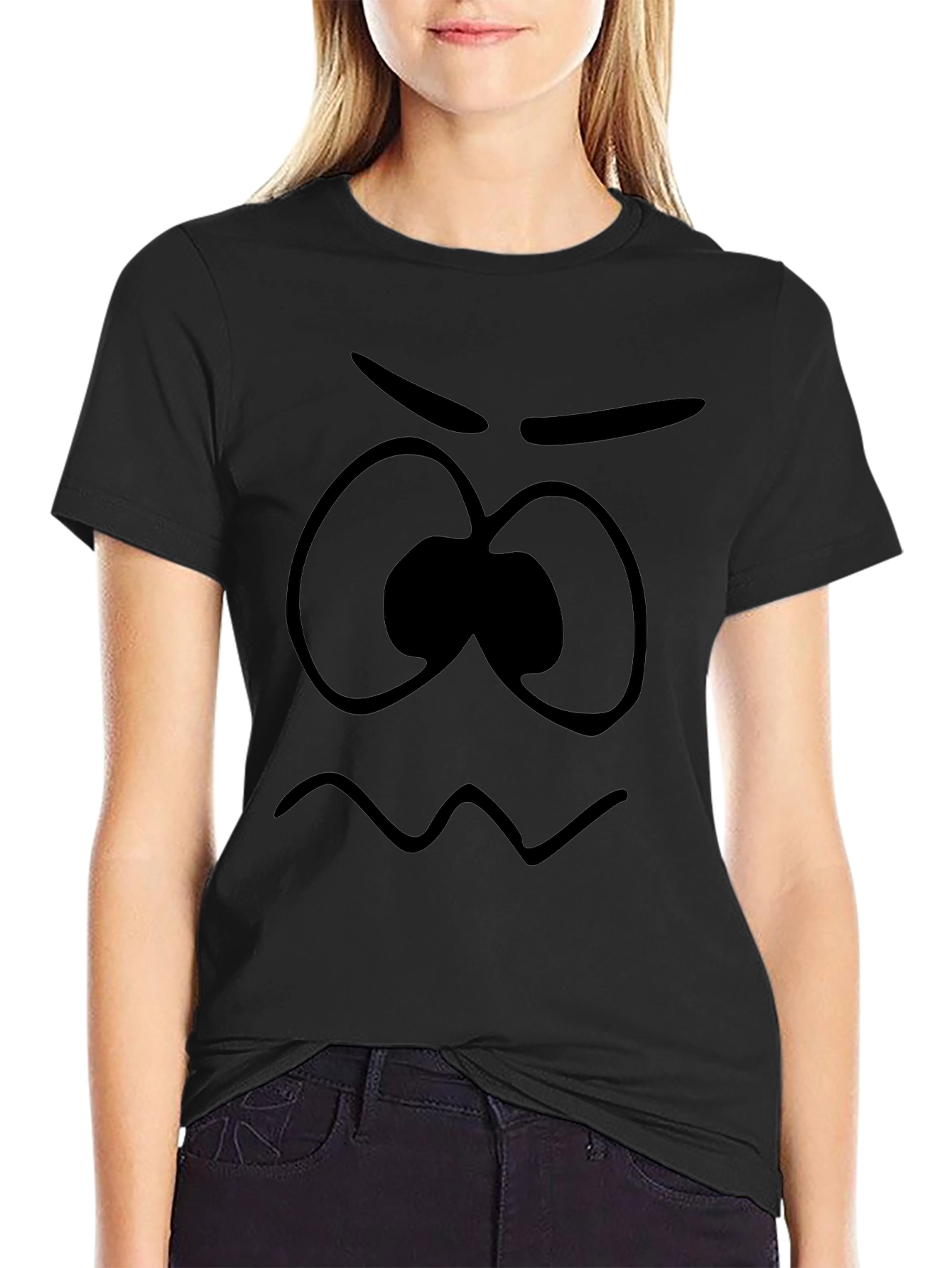 Grumpy Face Graphic Tee - Soft Cotton Unisex T-Shirt