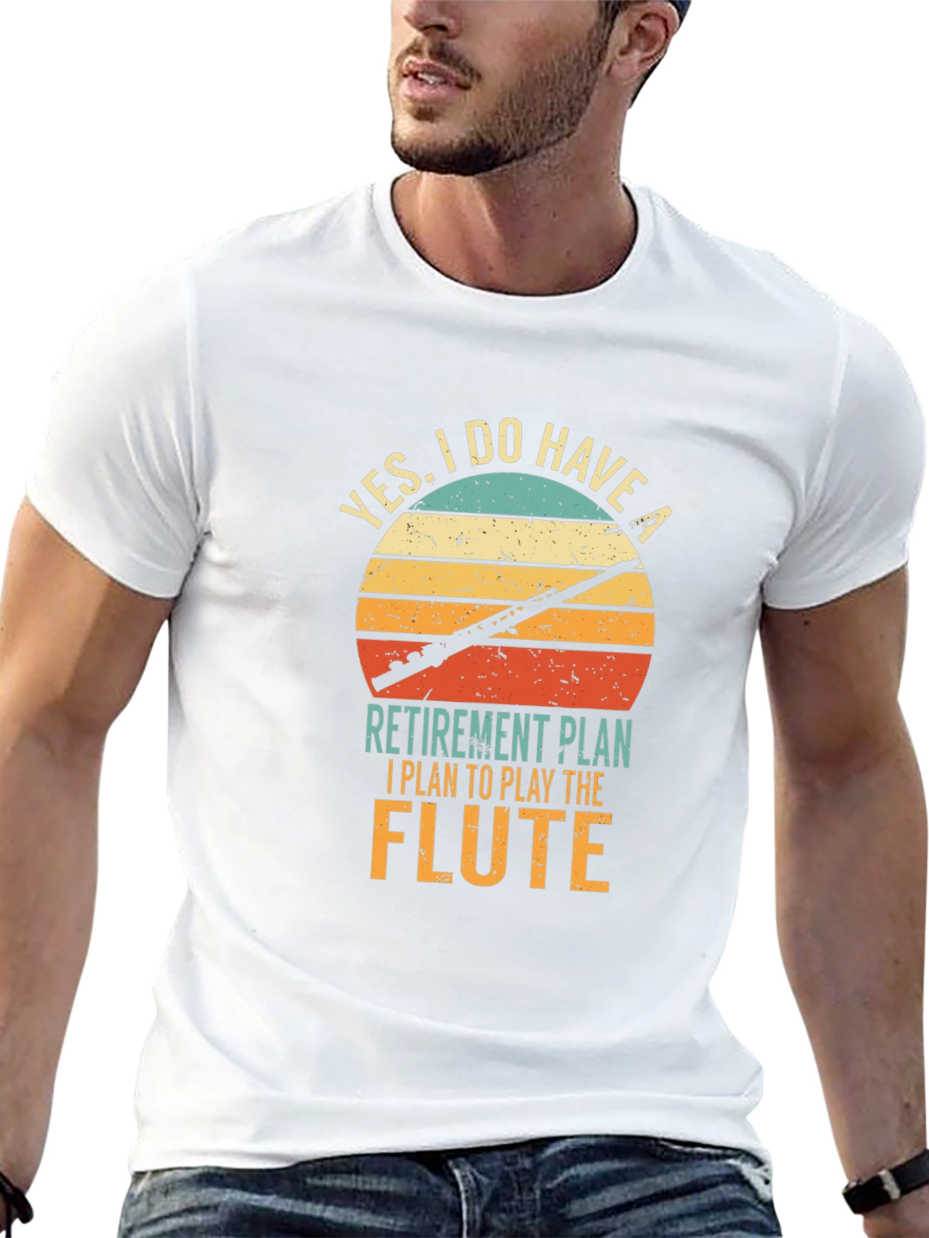 Flute Player Retirement Plan Graphic Tee