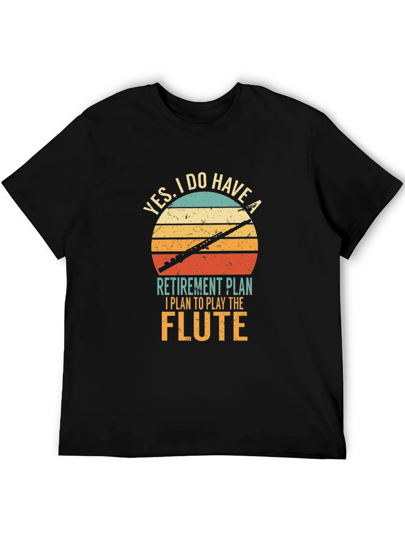 Flute Player Retirement Plan Graphic Tee