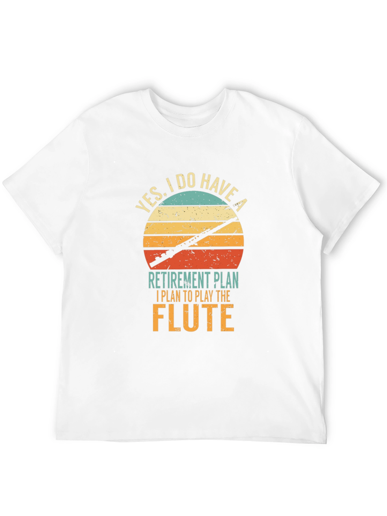 Flute Player Retirement Plan Graphic Tee