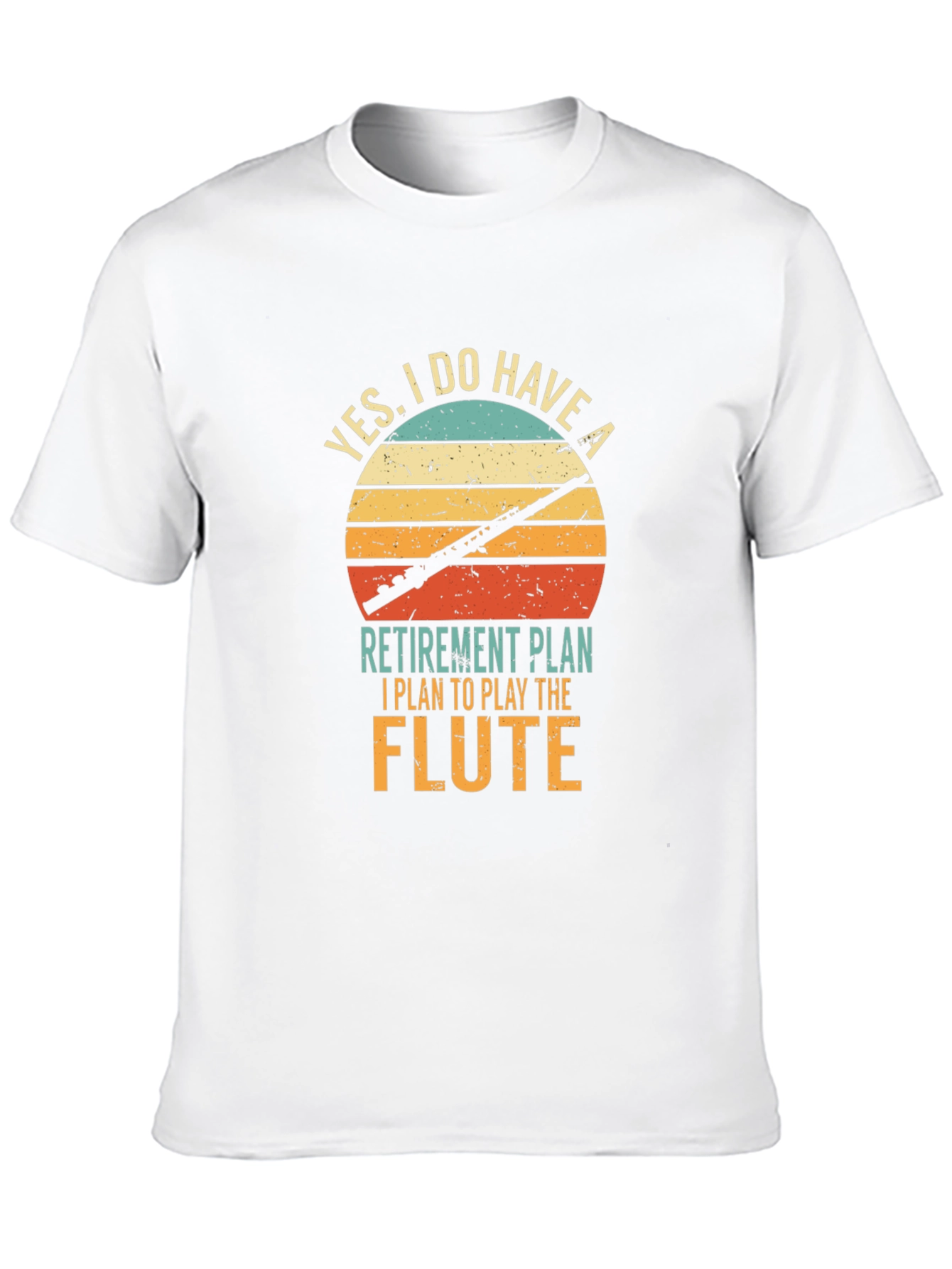 Flute Player Retirement Plan Graphic Tee