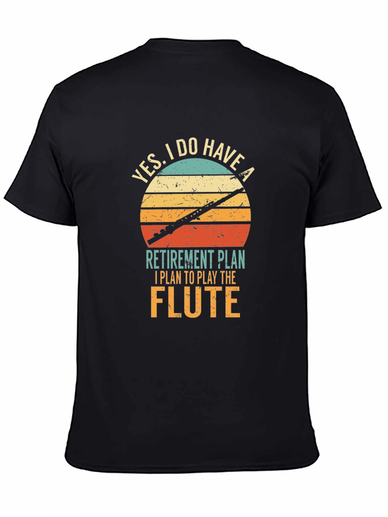 Flute Player Retirement Plan Graphic Tee