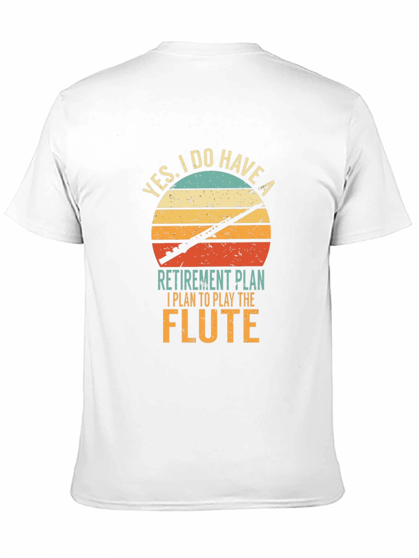 Flute Player Retirement Plan Graphic Tee