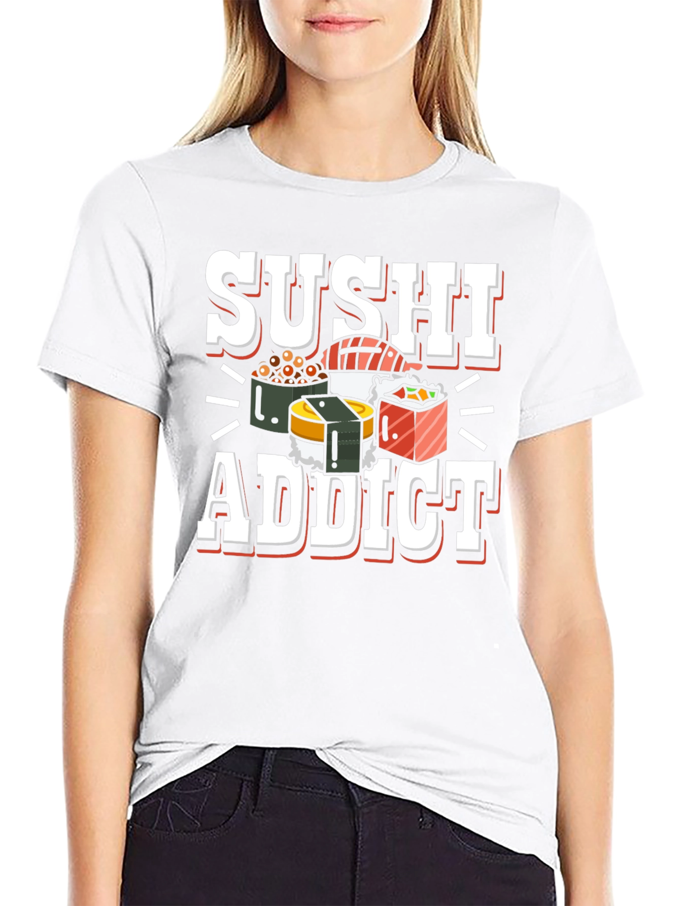 Sushi Addict T-Shirt - Unique Foodie Tee