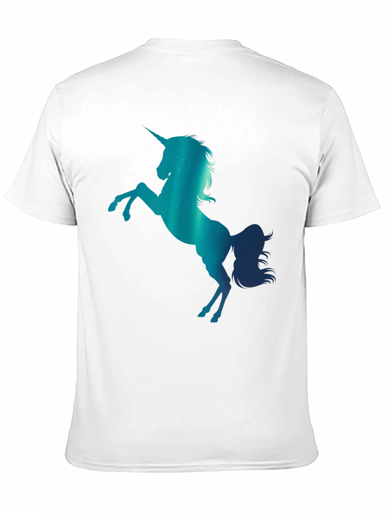 Unicorn Silhouette Graphic T-Shirt - Black