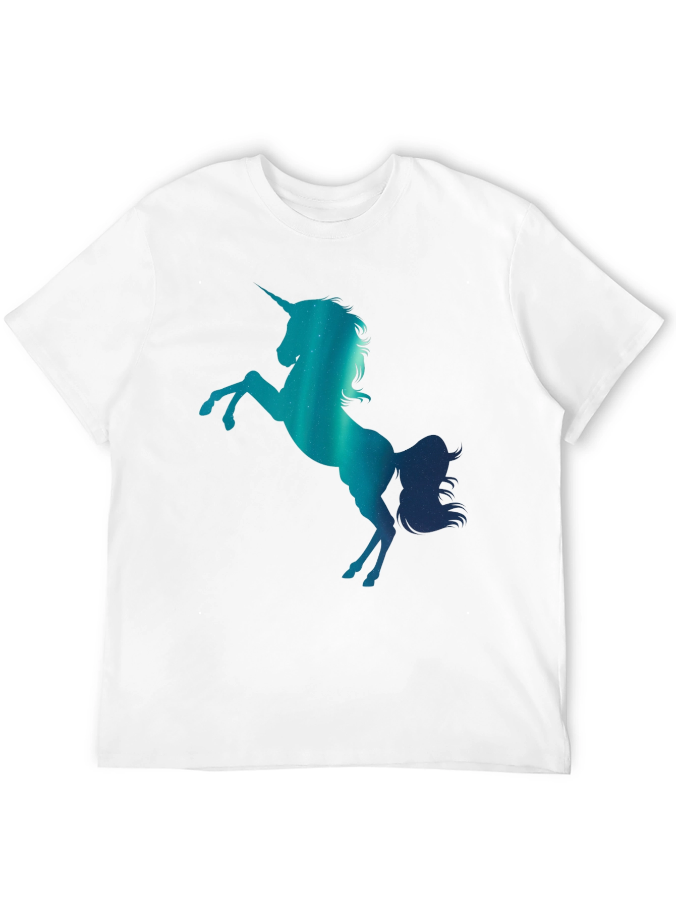 Unicorn Silhouette Graphic T-Shirt - Black