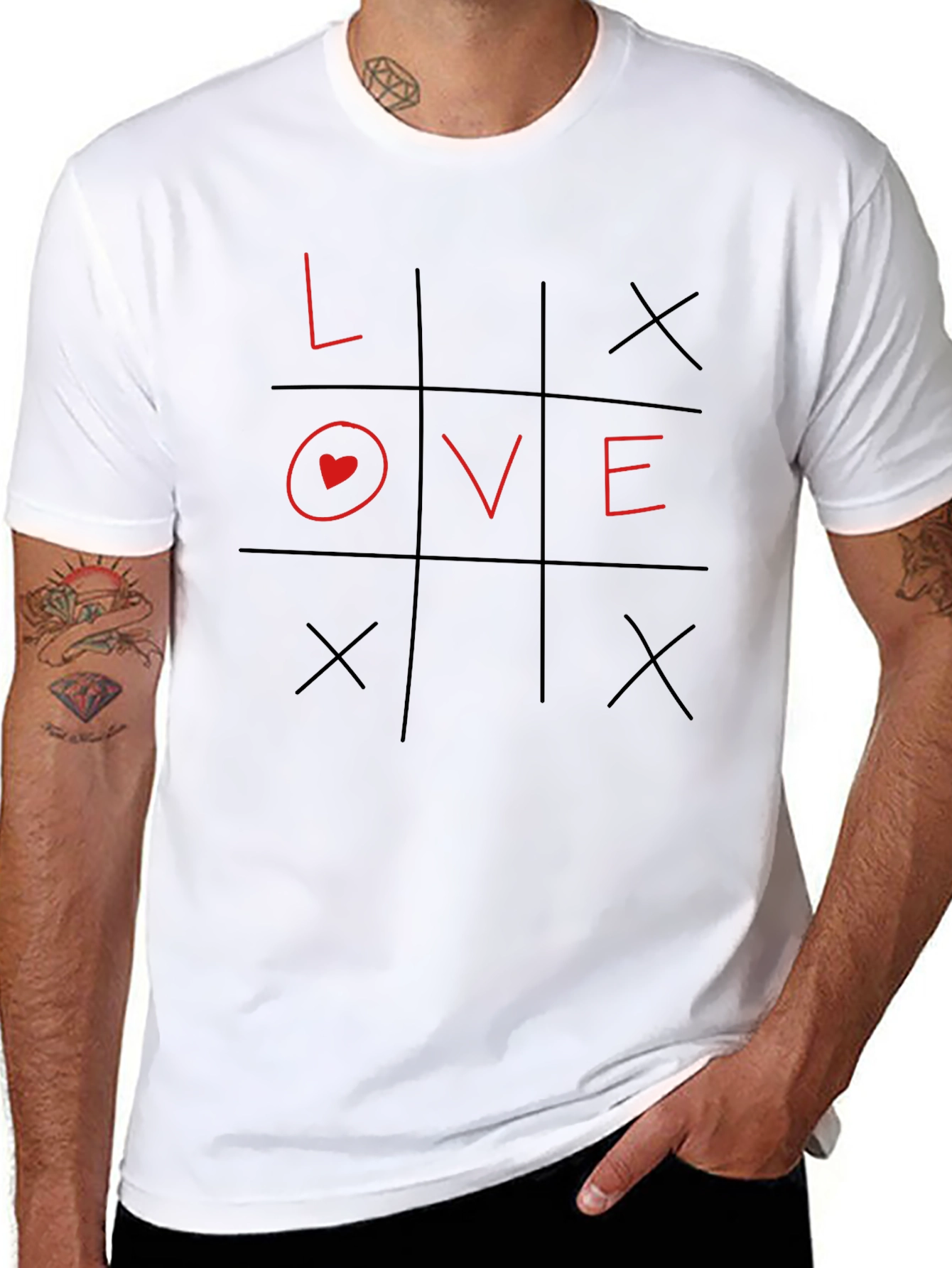 Love Tic-Tac-Toe Graphic T-Shirt