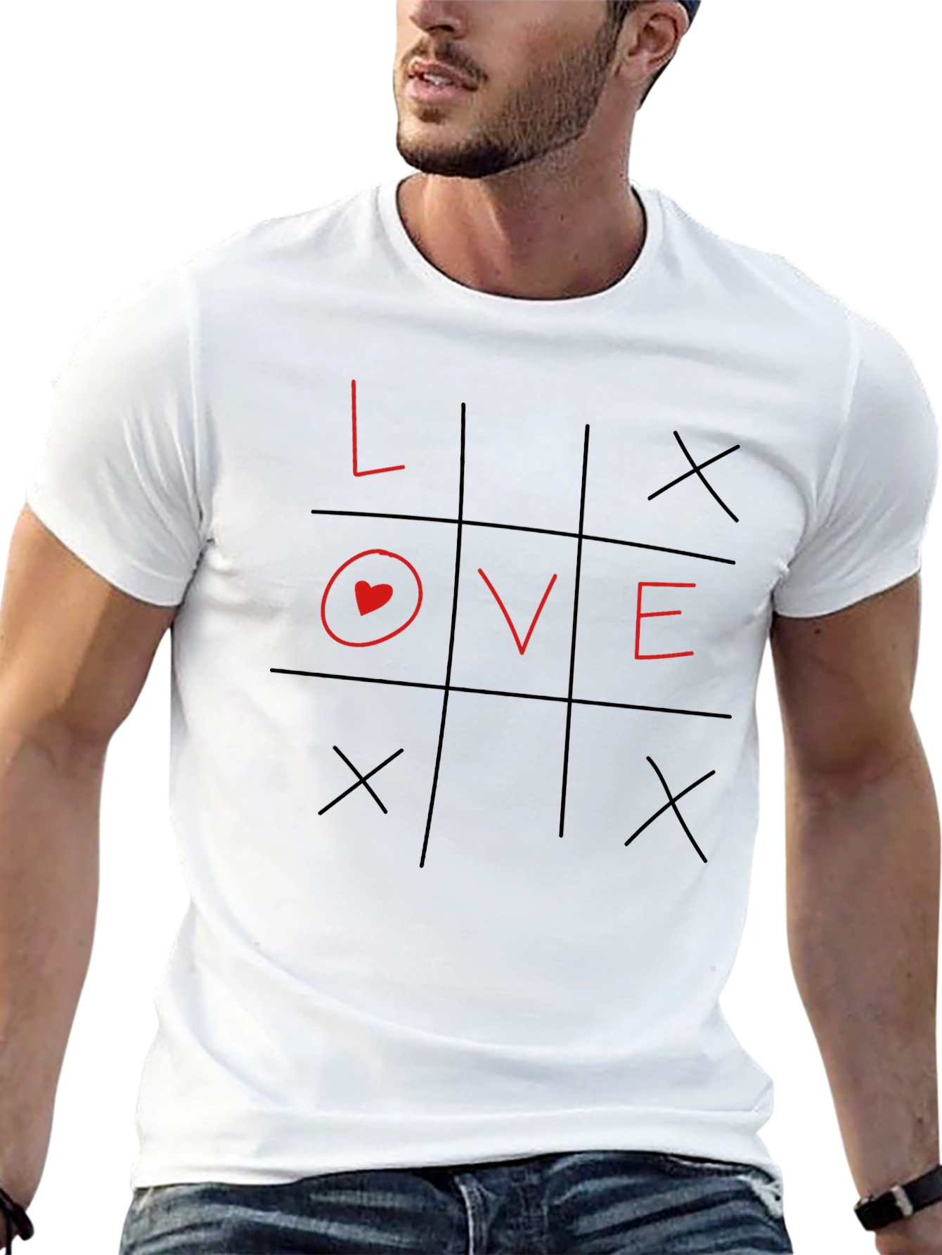 Love Tic-Tac-Toe Graphic T-Shirt