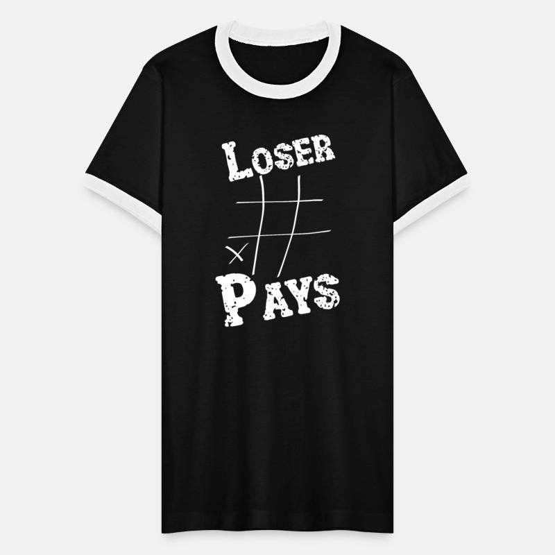 Loser Pays tic tac toe game white