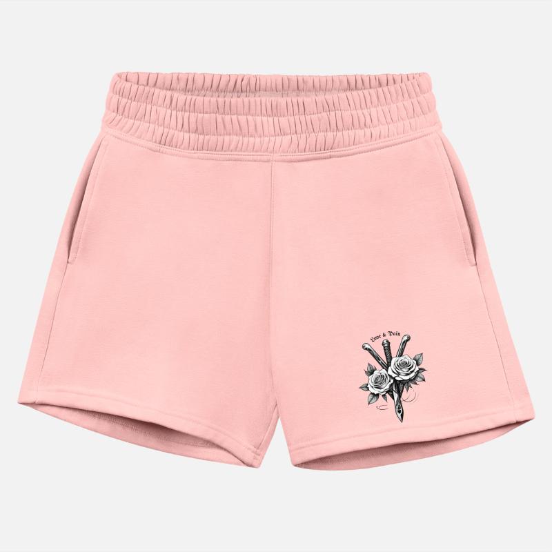 Love & Pain Design - Roses & Daggers Tattoo Style