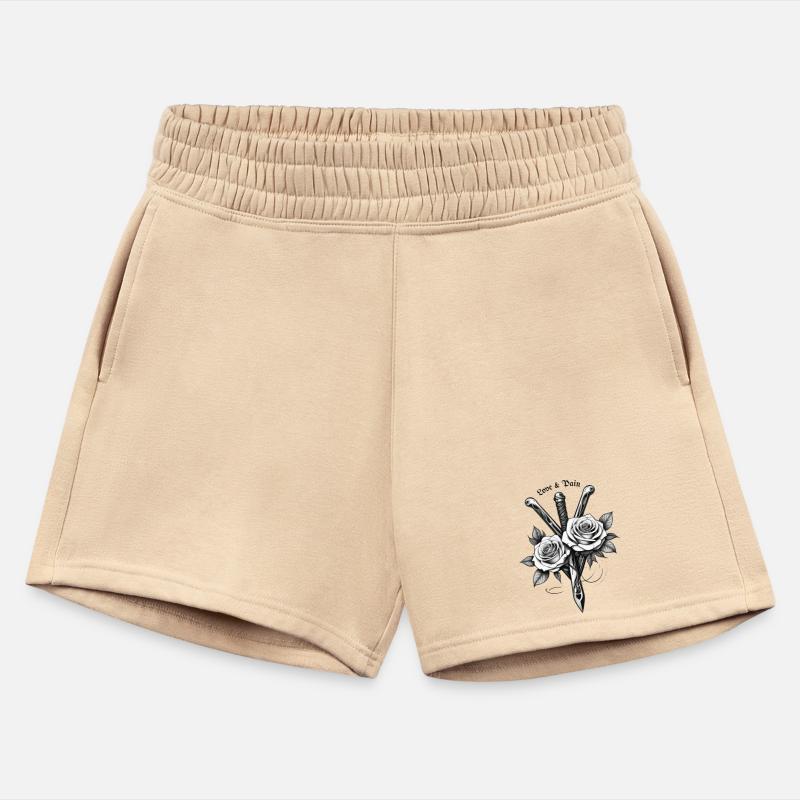 Love & Pain Design - Roses & Daggers Tattoo Style