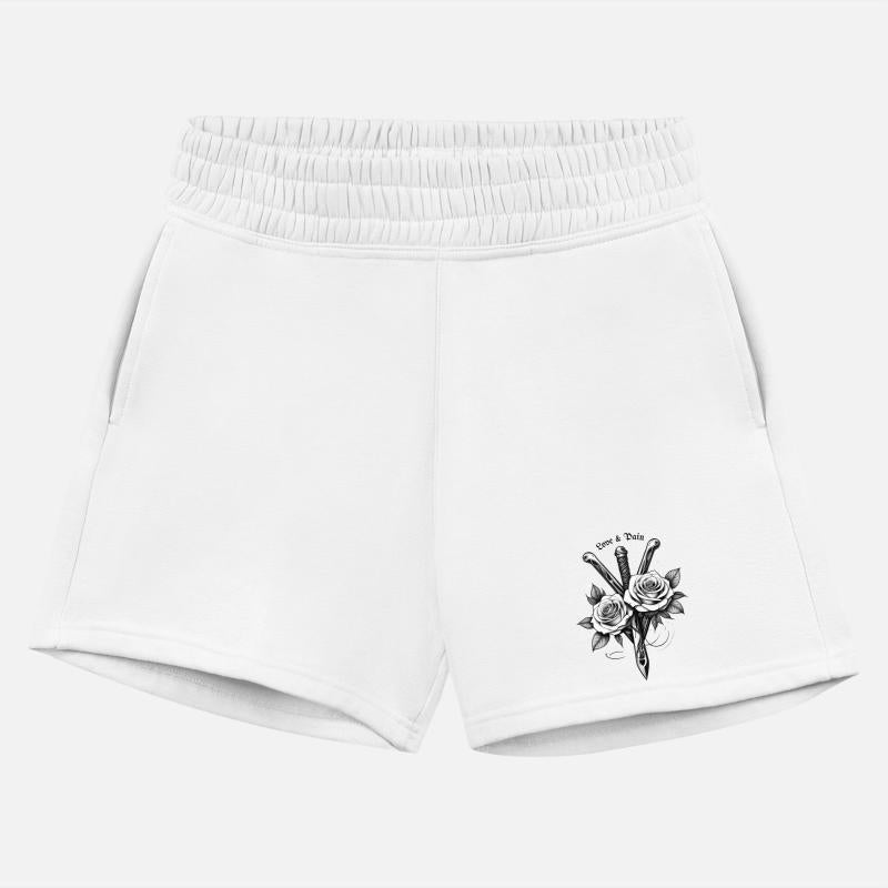 Love & Pain Design - Roses & Daggers Tattoo Style