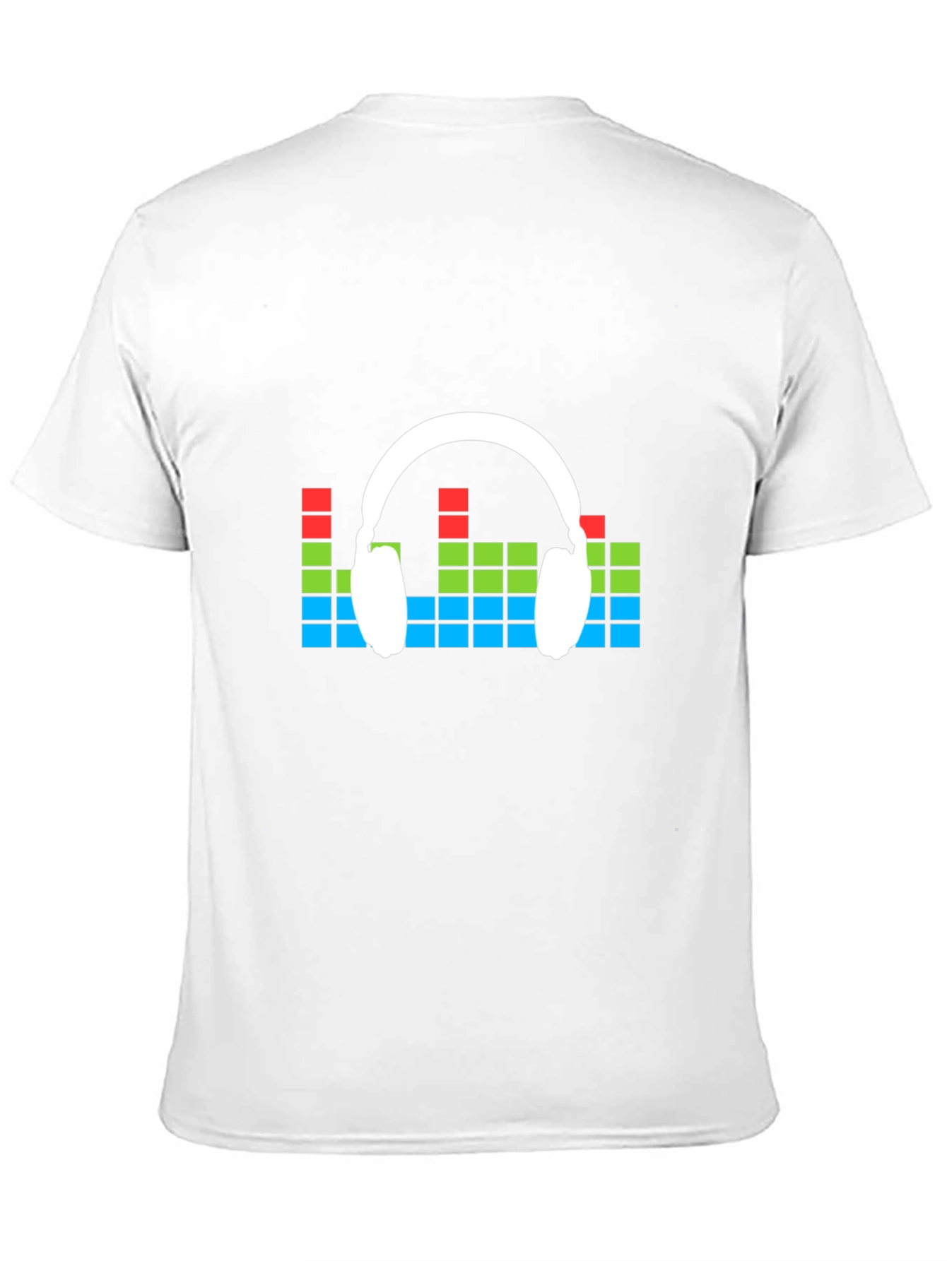 Music Lovers Graphic Tee - Headphone Equalizer Design