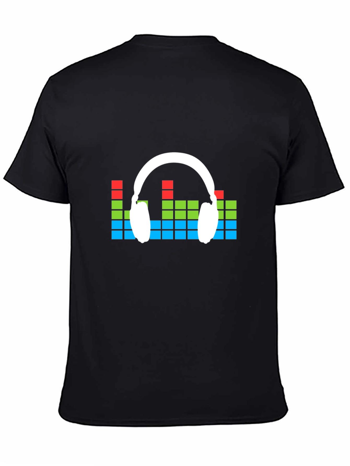 Music Lovers Graphic Tee - Headphone Equalizer Design