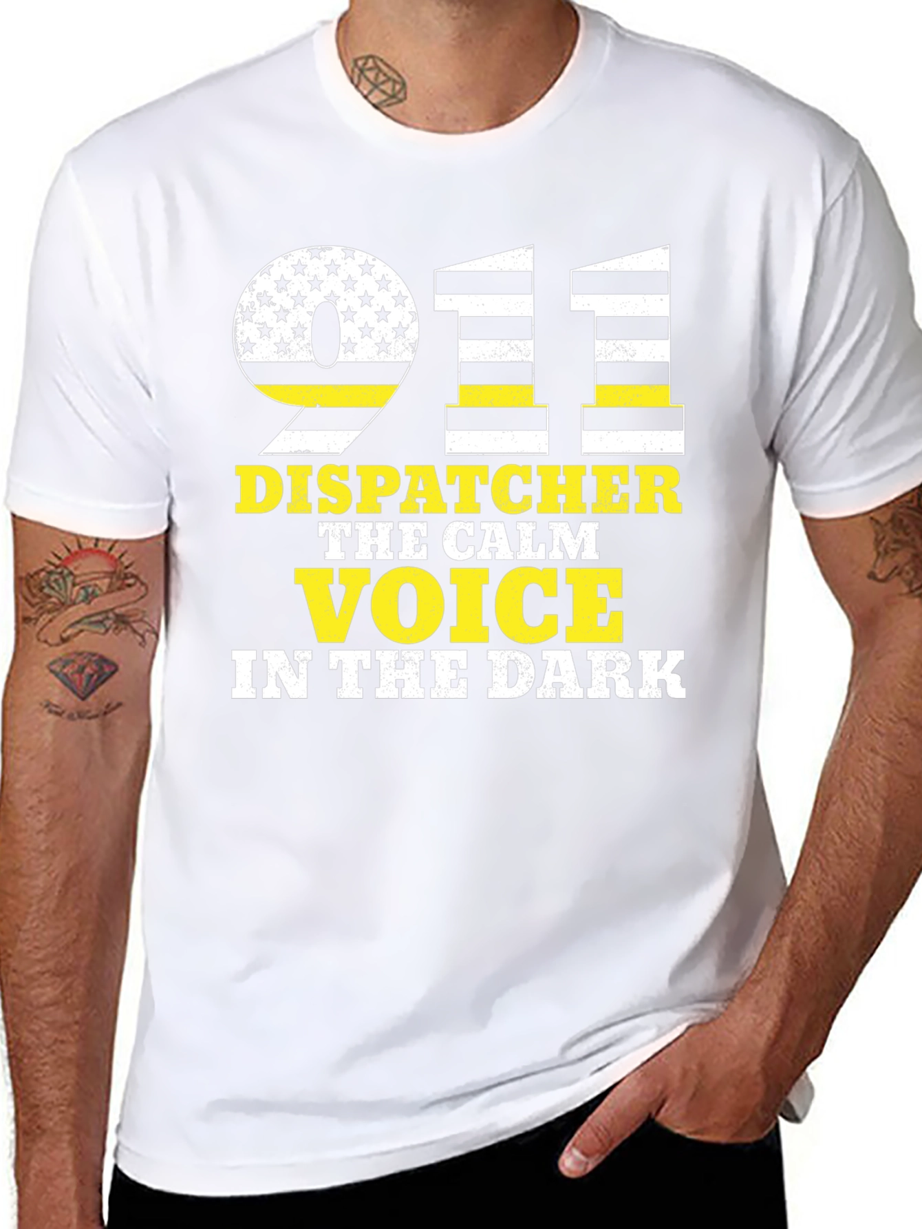 911 Dispatcher T-Shirt - Calm Voice in the Dark