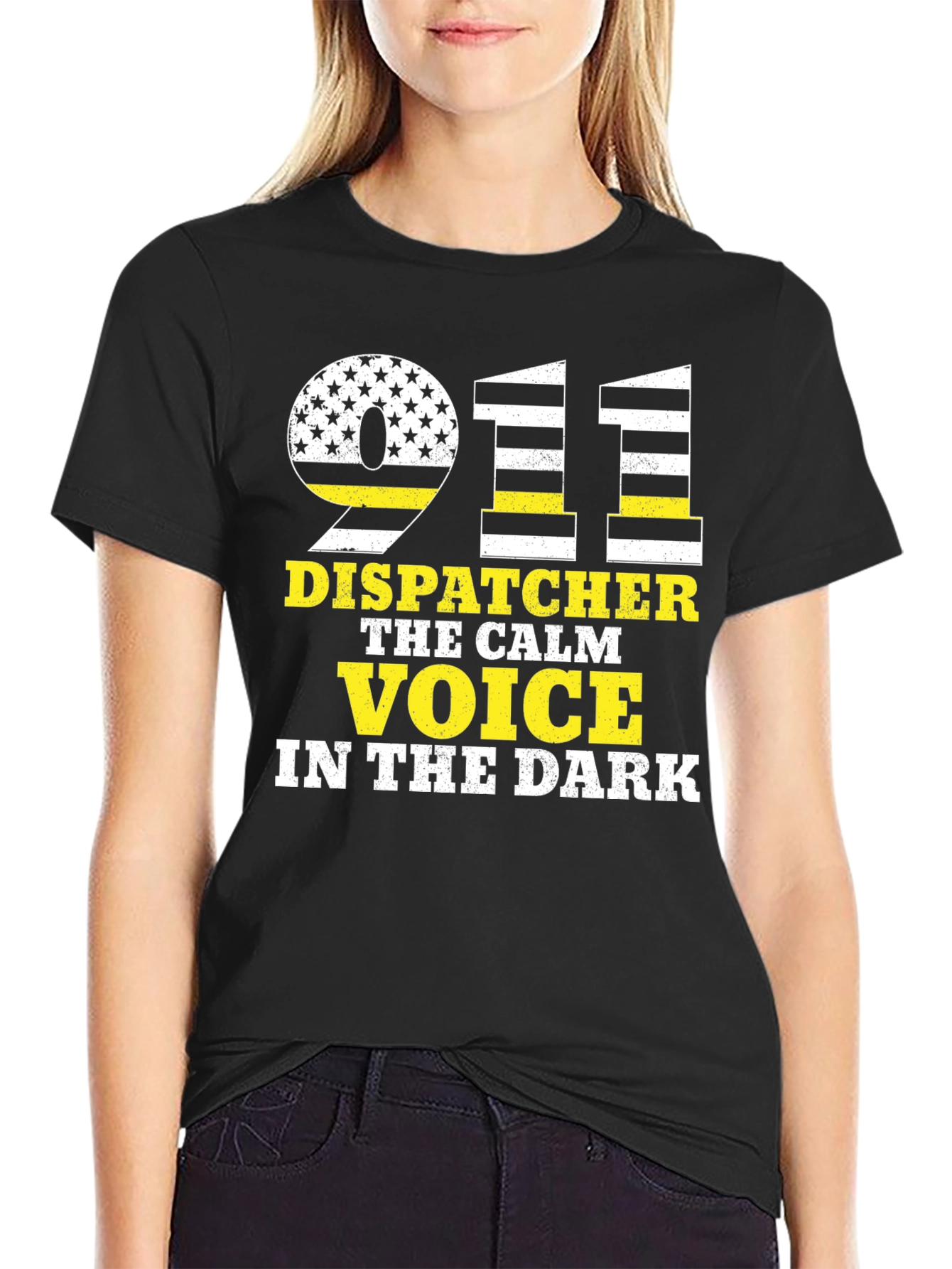 911 Dispatcher T-Shirt - Calm Voice in the Dark