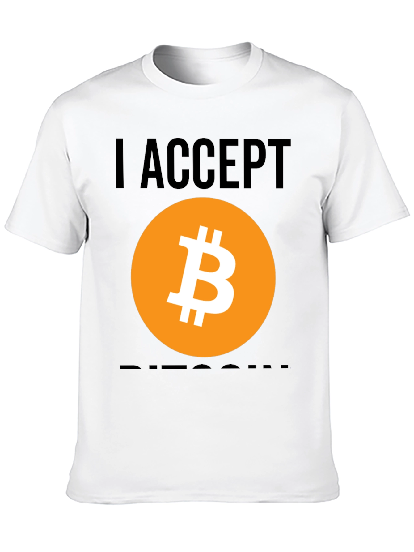 I Accept Bitcoin Graphic Tee - Crypto Enthusiast Shirt