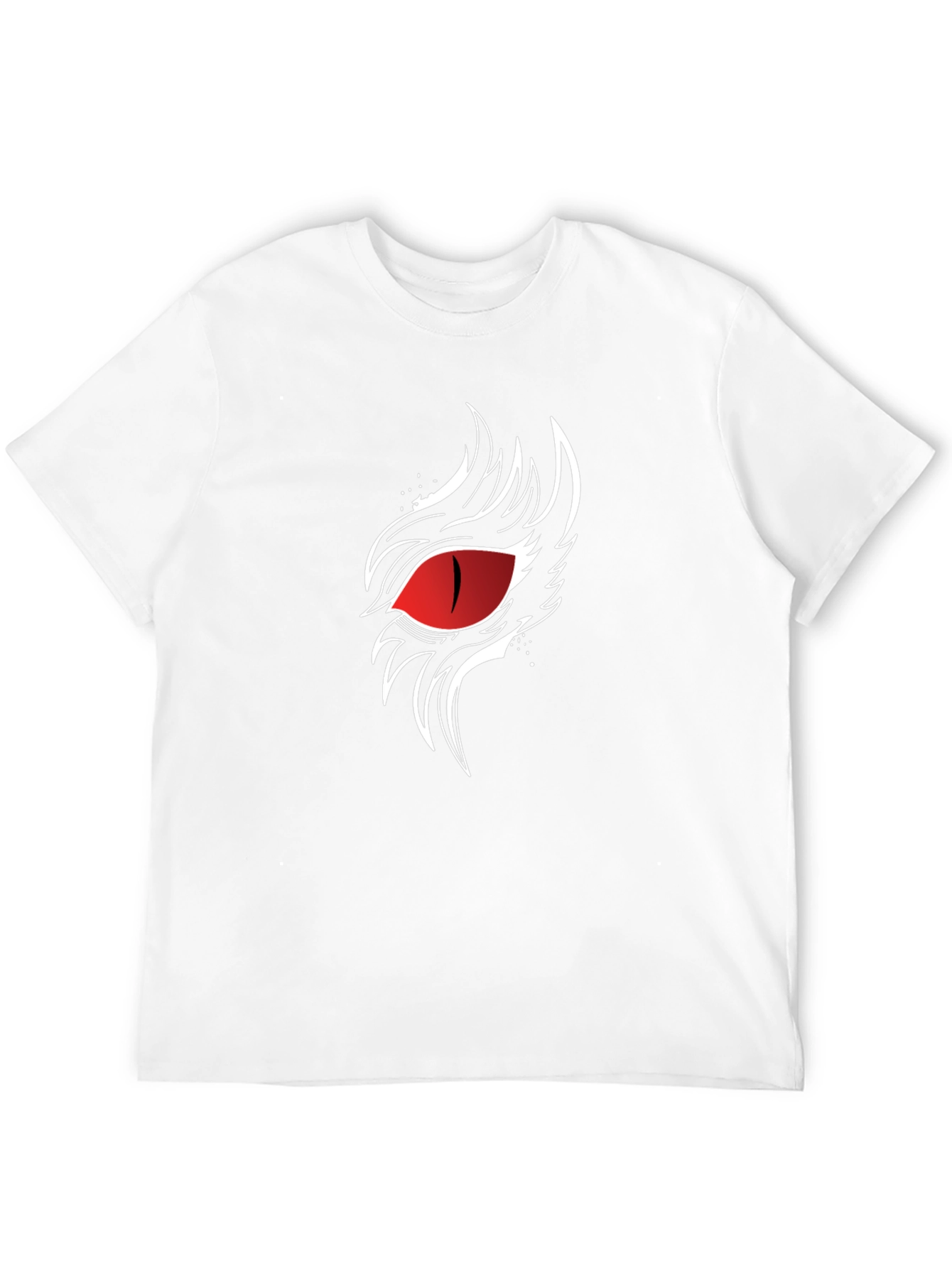 Mens Black T-Shirt with Red Eye Graphic