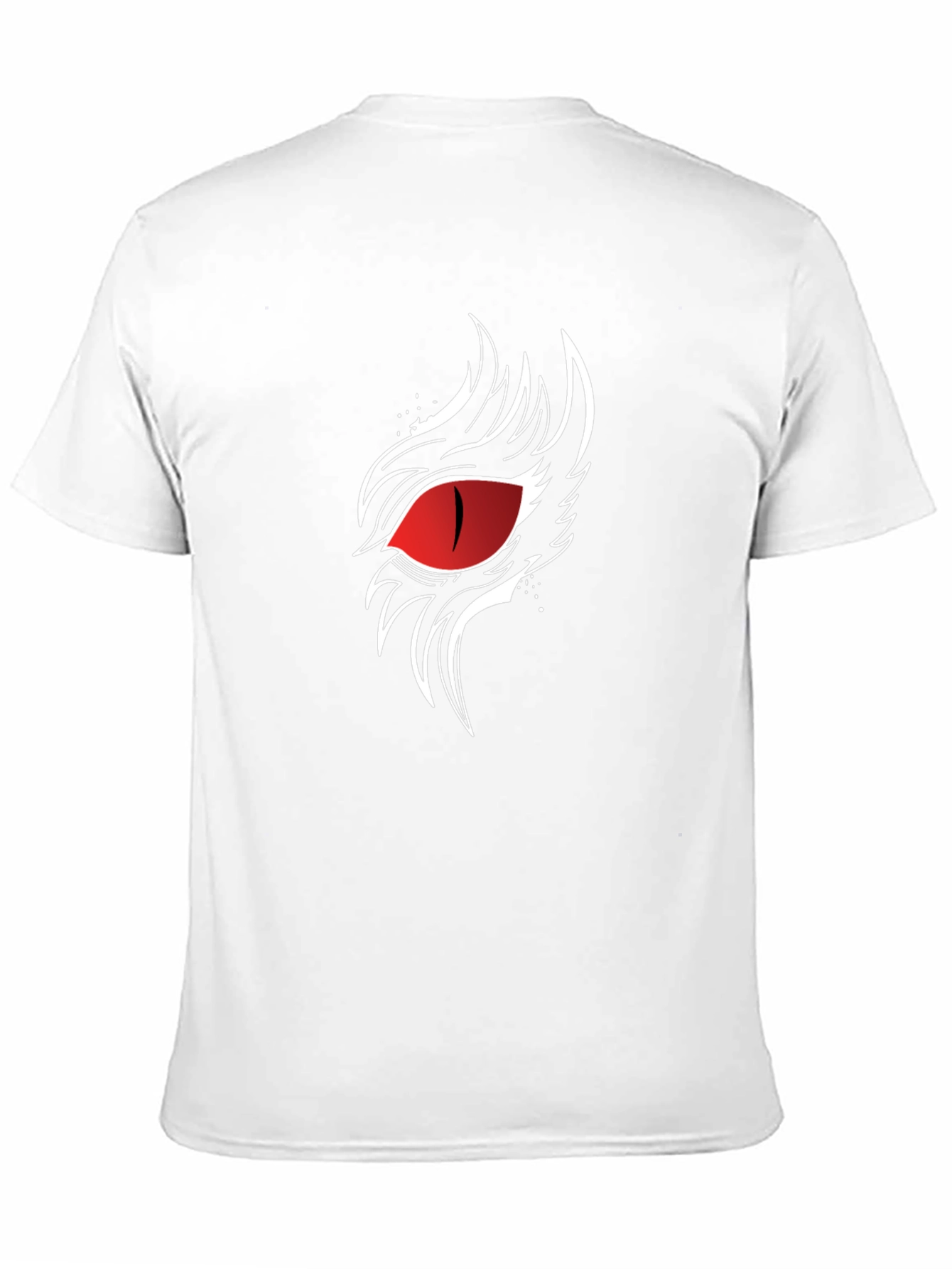 Mens Black T-Shirt with Red Eye Graphic