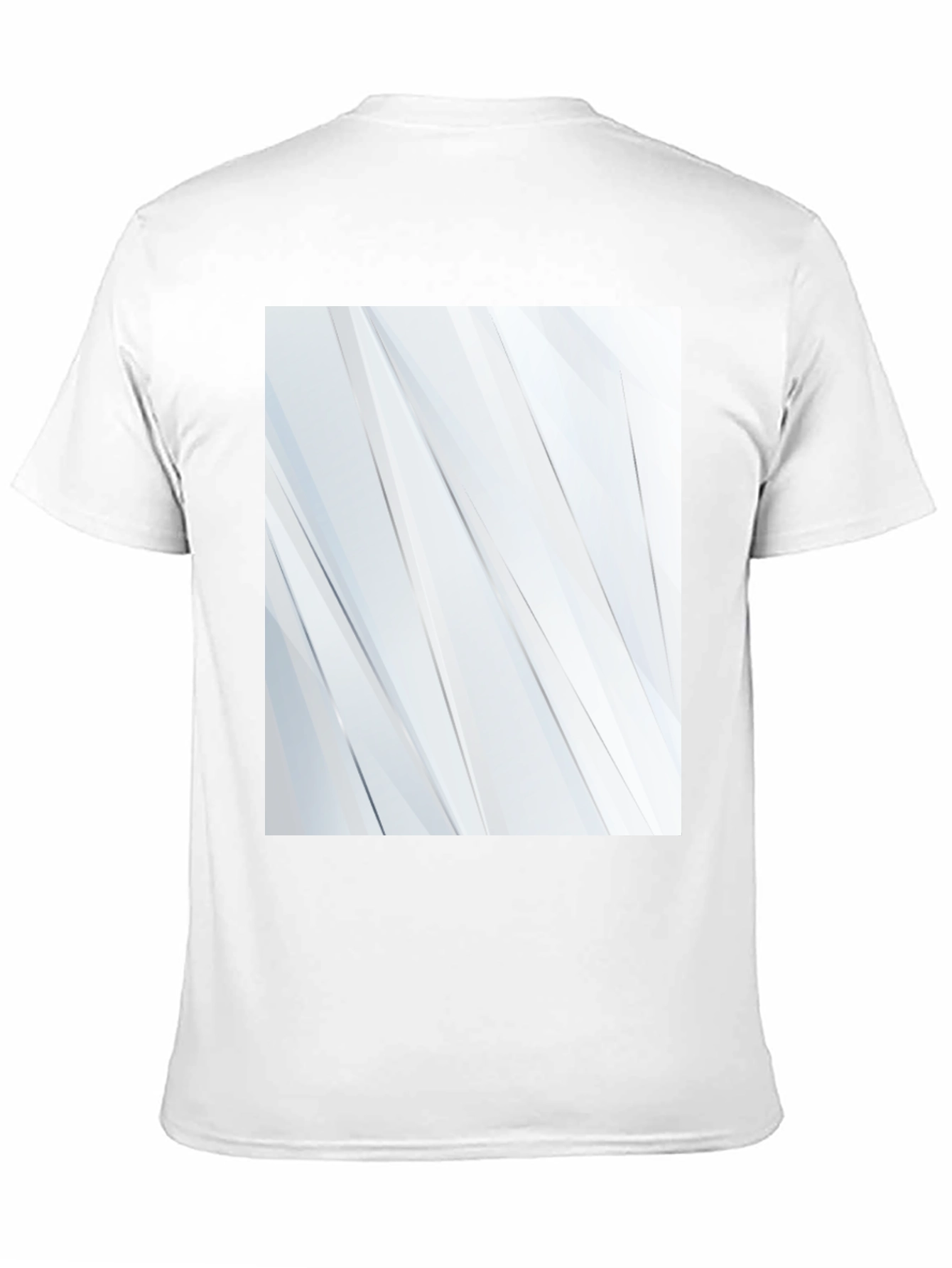 Modern Black T-Shirt with Geometric White Design