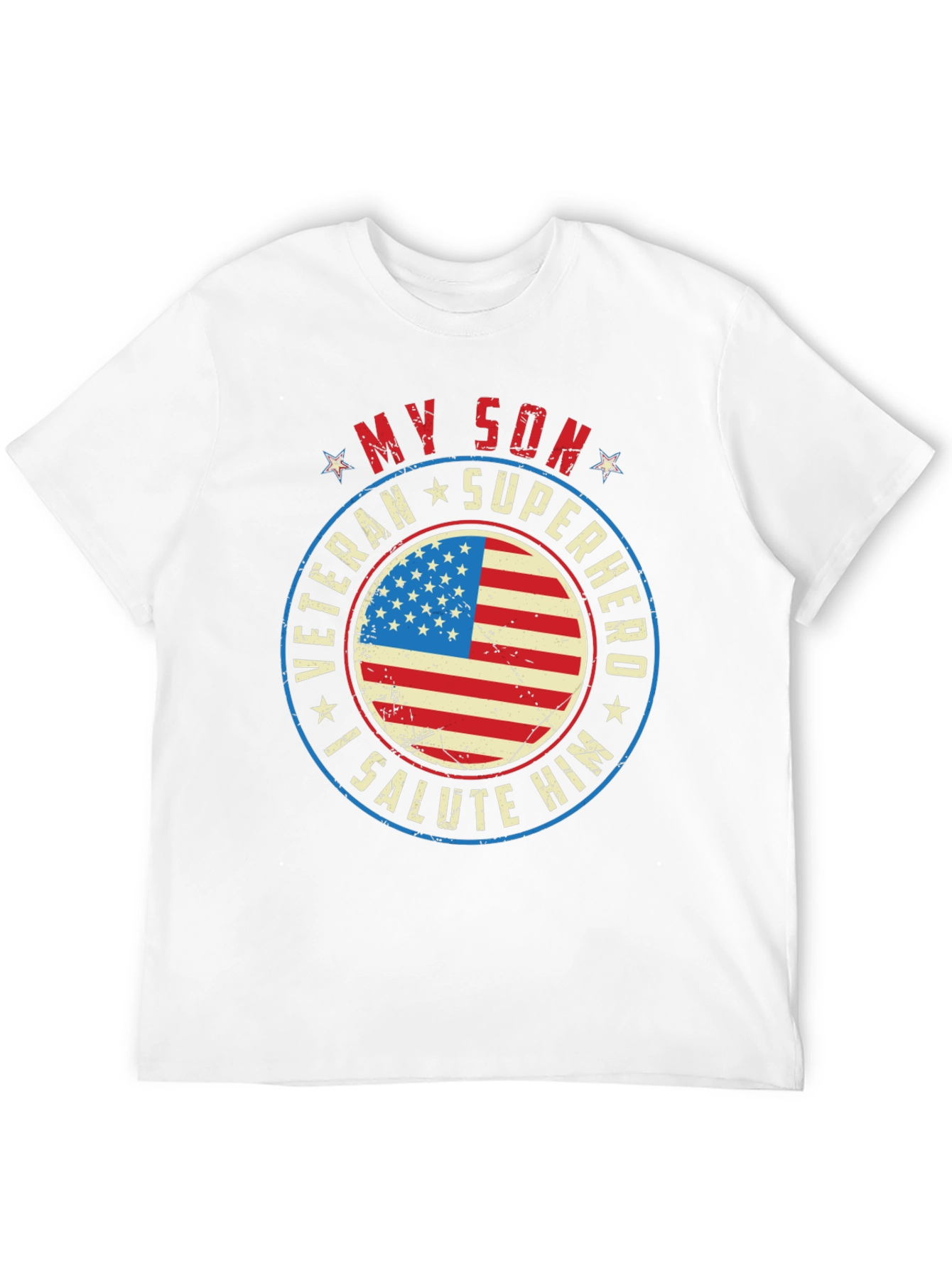 My Son Veteran Superhero Graphic T-Shirt