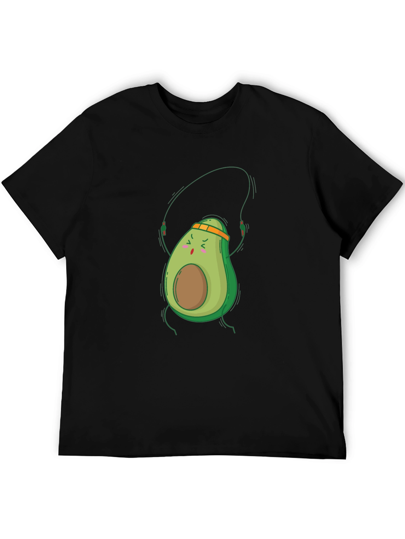 Avocado Workout Black T-Shirt