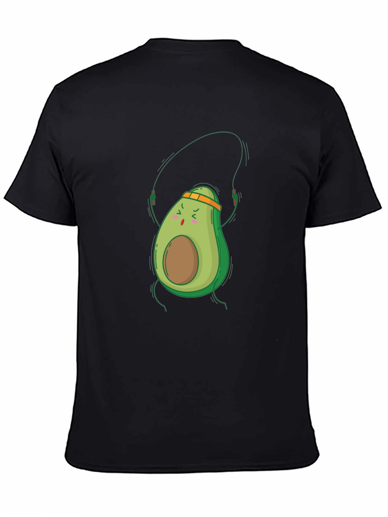 Avocado Workout Black T-Shirt