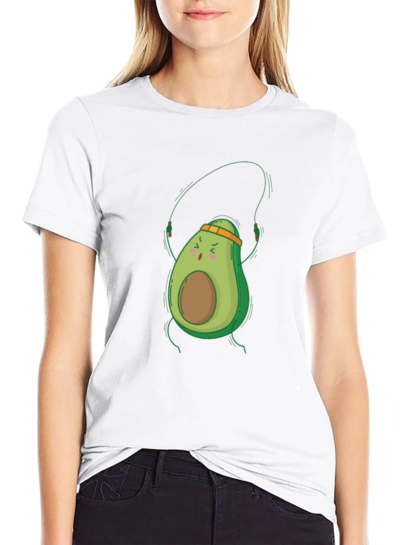 Avocado Workout Black T-Shirt