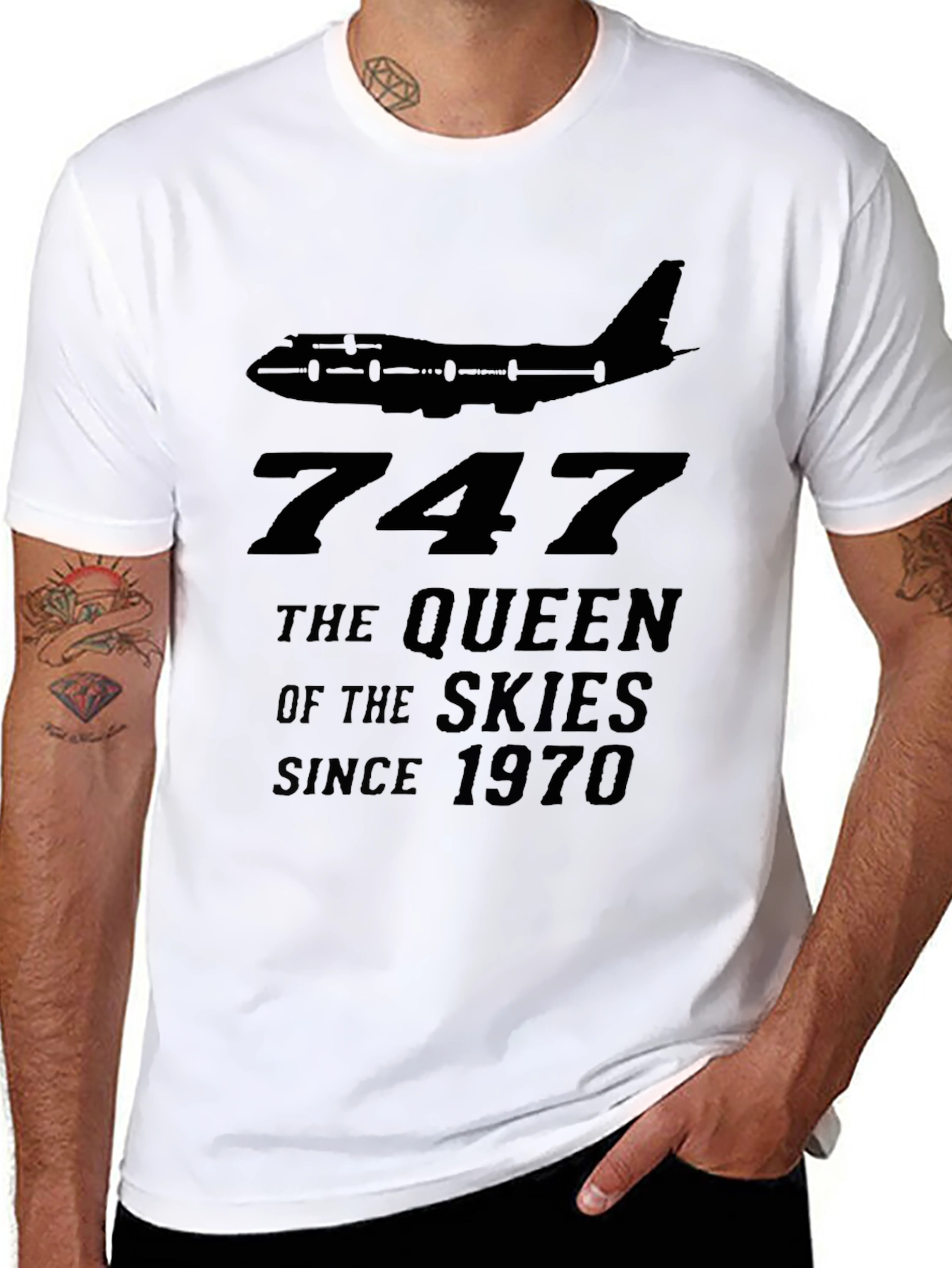 Boeing 747 Queen of the Skies Graphic Tee