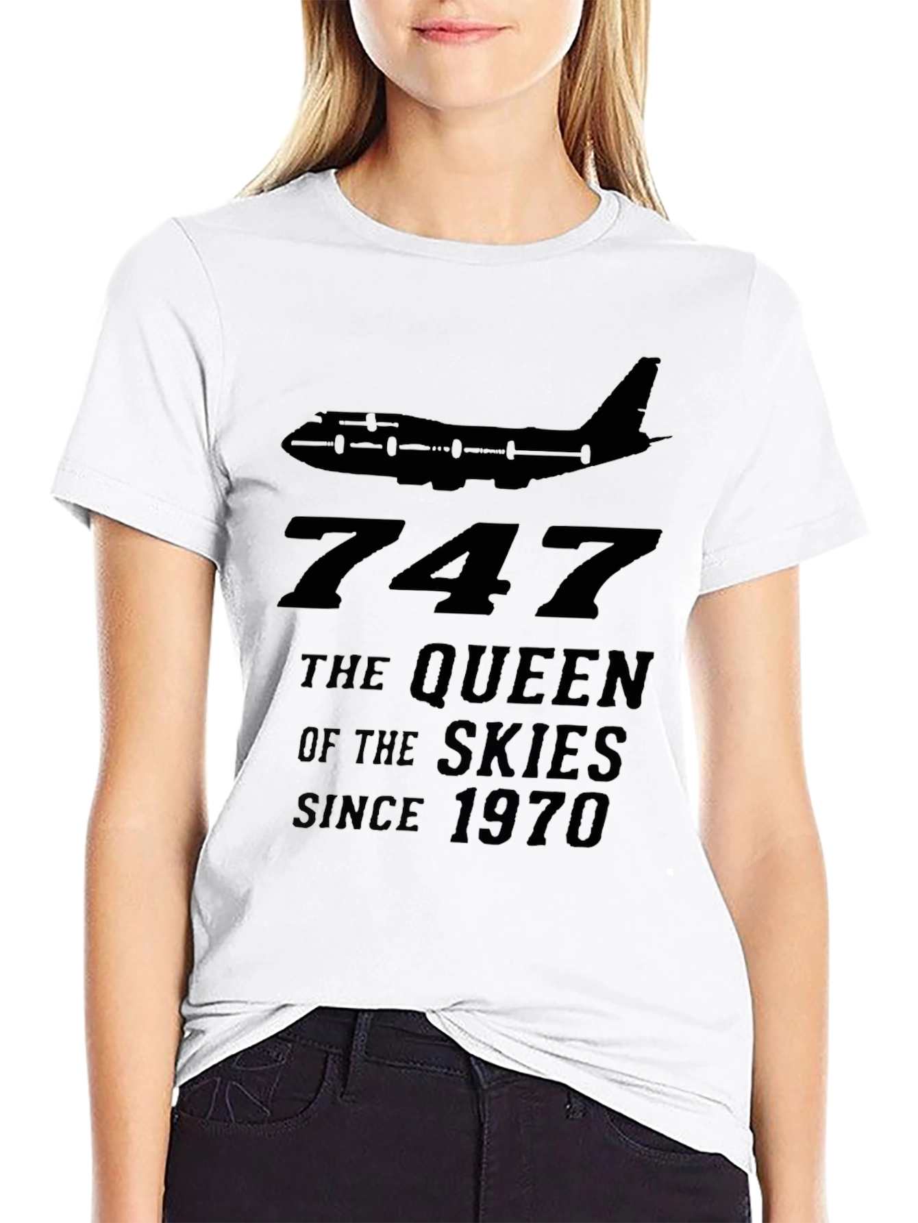 Boeing 747 Queen of the Skies Graphic Tee