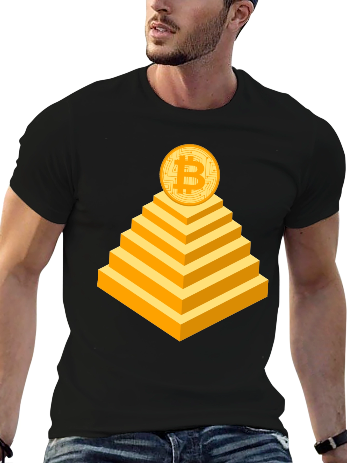 Bitcoin Pyramid T-Shirt - Crypto Currency Tee