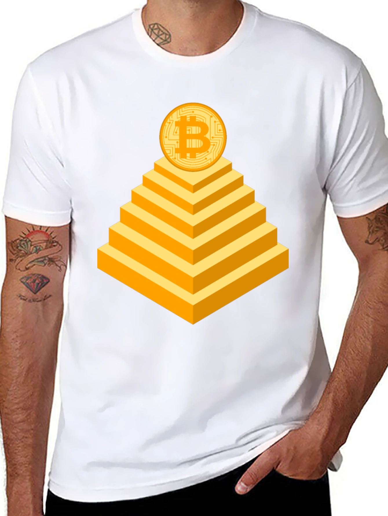 Bitcoin Pyramid T-Shirt - Crypto Currency Tee