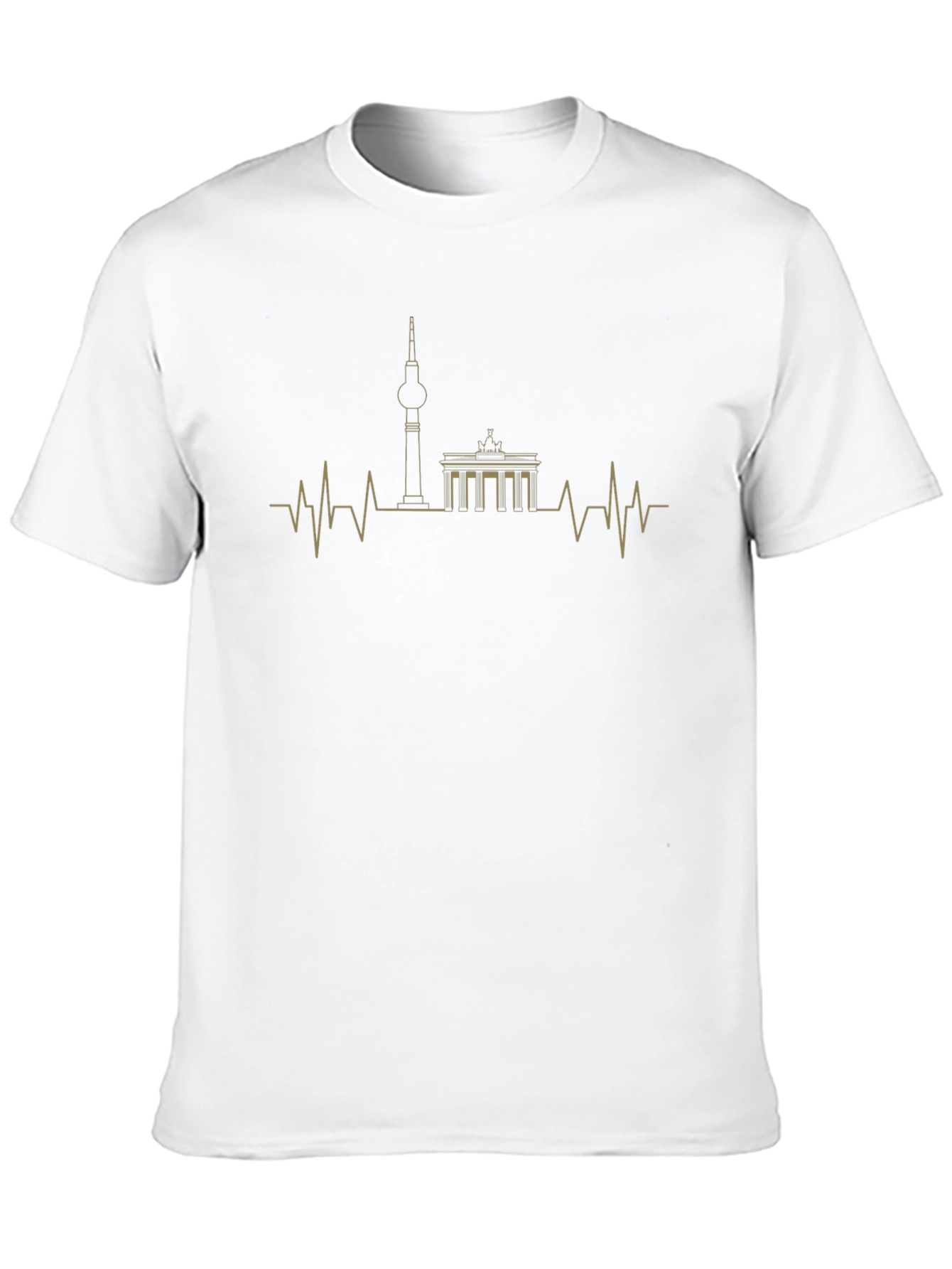 Berlin Skyline Heartbeat Graphic T-Shirt