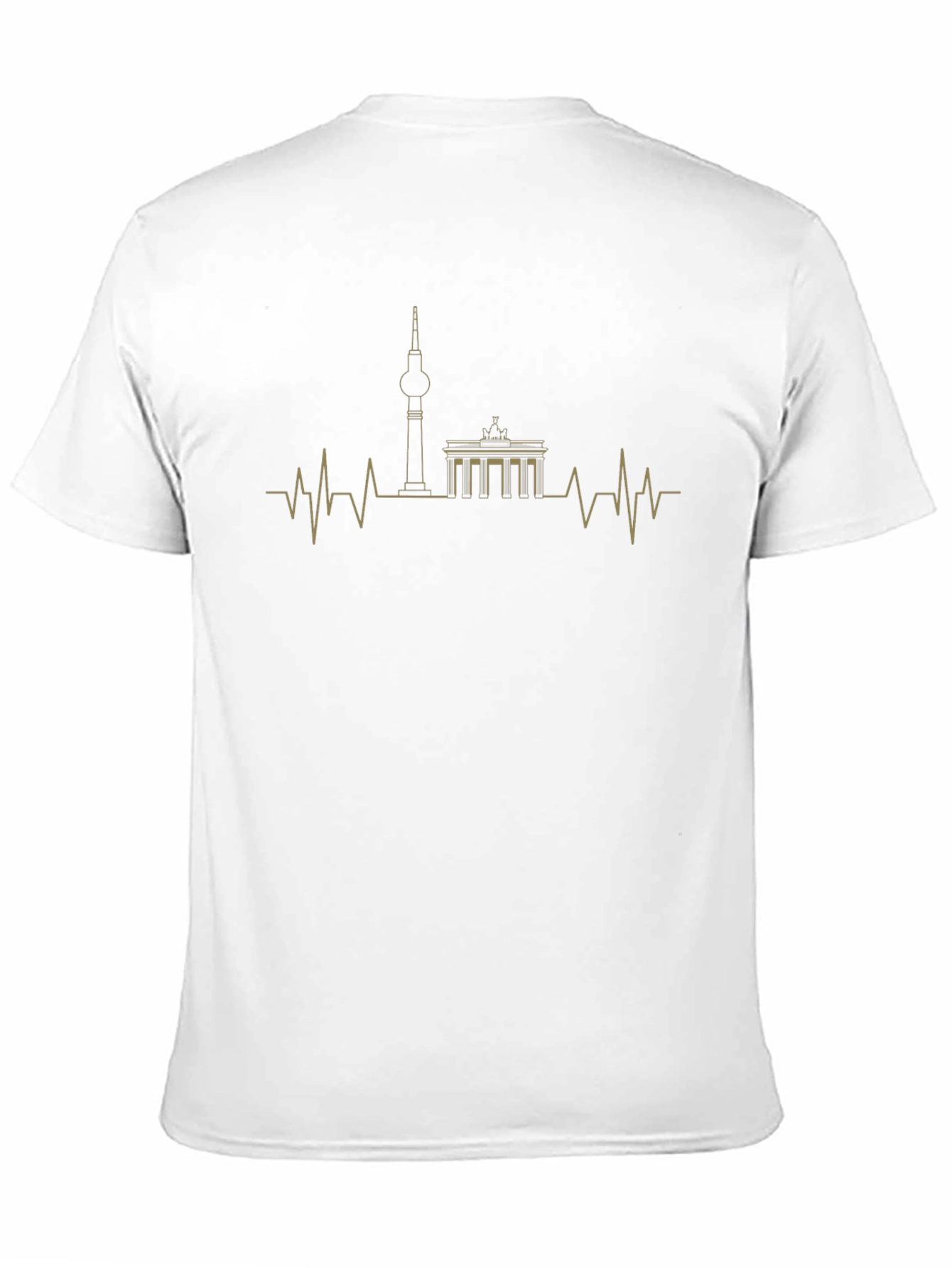 Berlin Skyline Heartbeat Graphic T-Shirt