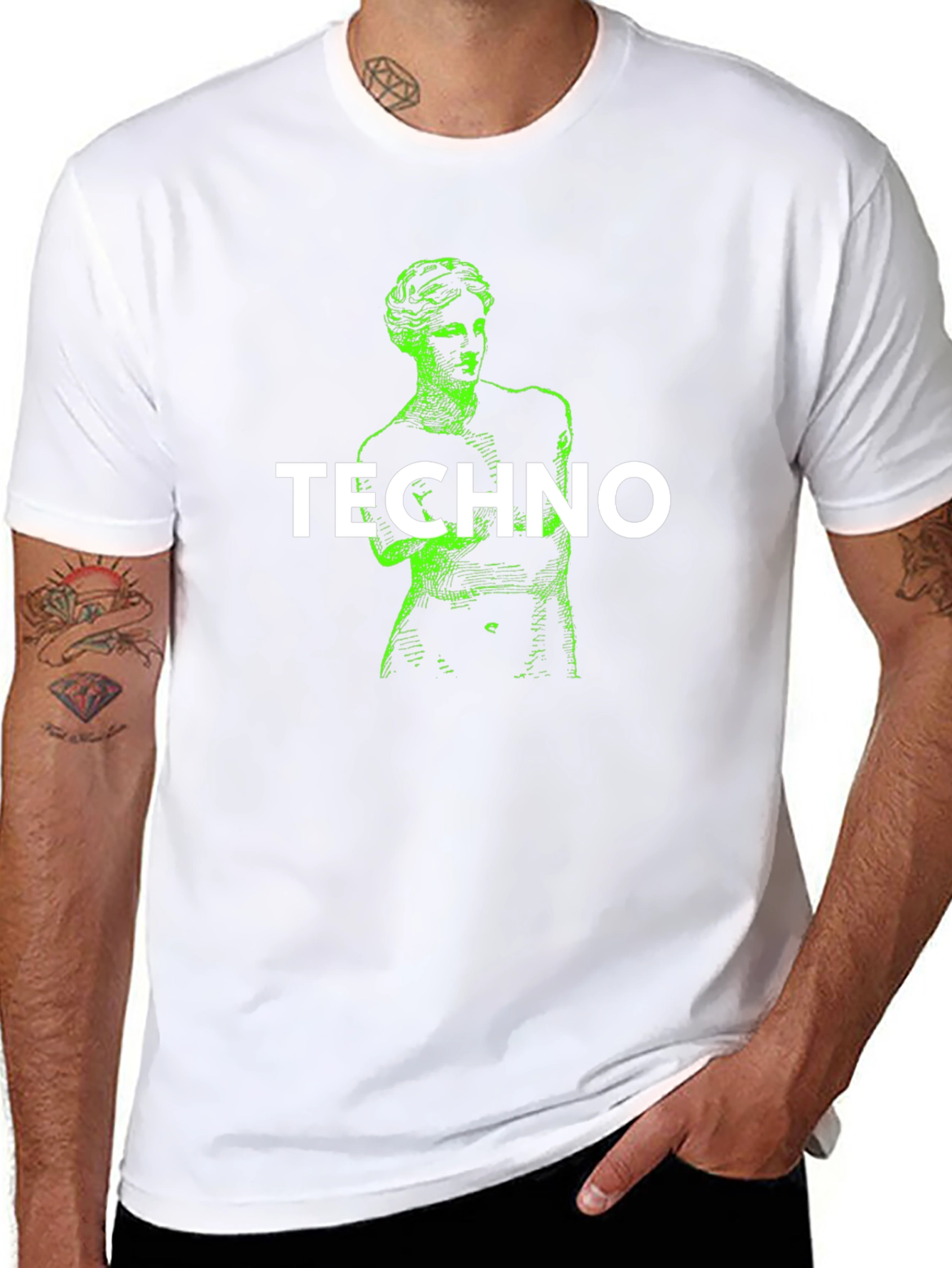 Techno Graphic Print T-Shirt
