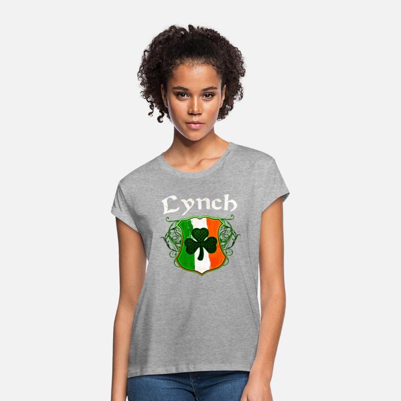 Lynch Irish Surname Ireland Flag Shield Shamrock