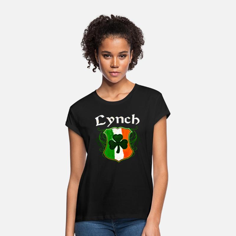 Lynch Irish Surname Ireland Flag Shield Shamrock