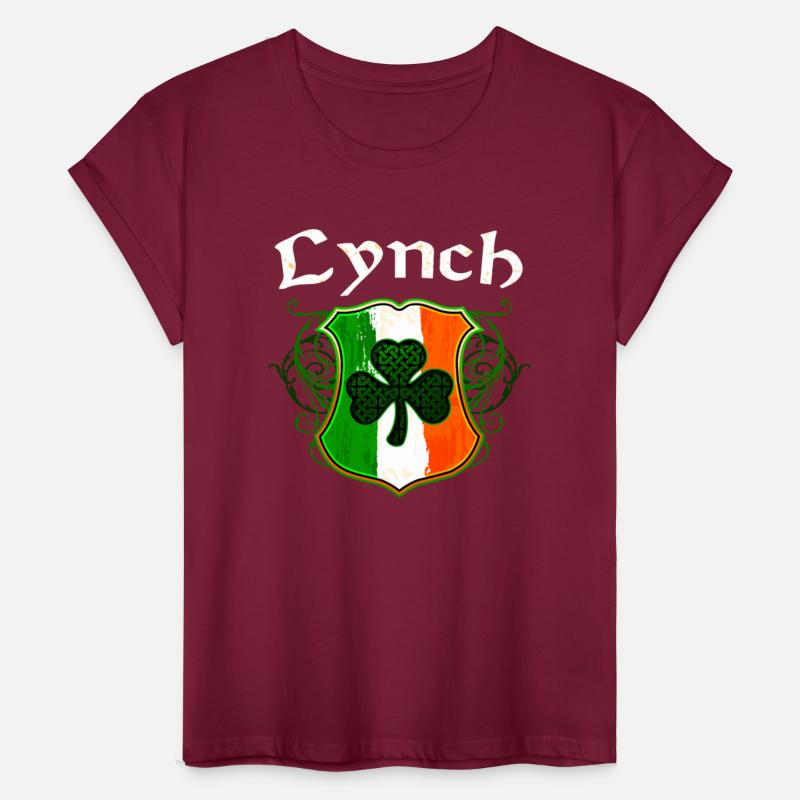 Lynch Irish Surname Ireland Flag Shield Shamrock