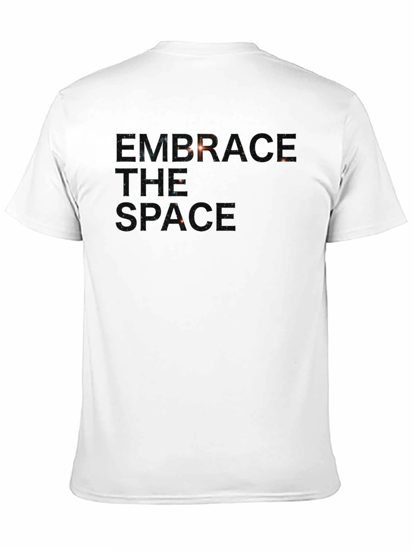 Embrace The Space Graphic Print Black T-Shirt