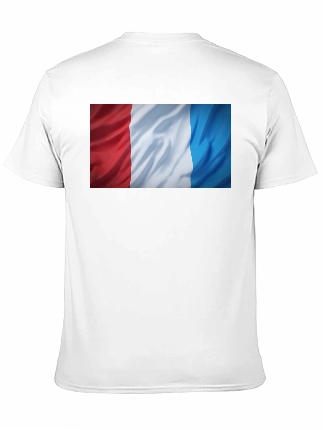 French Flag T-Shirt - Black Cotton Tee