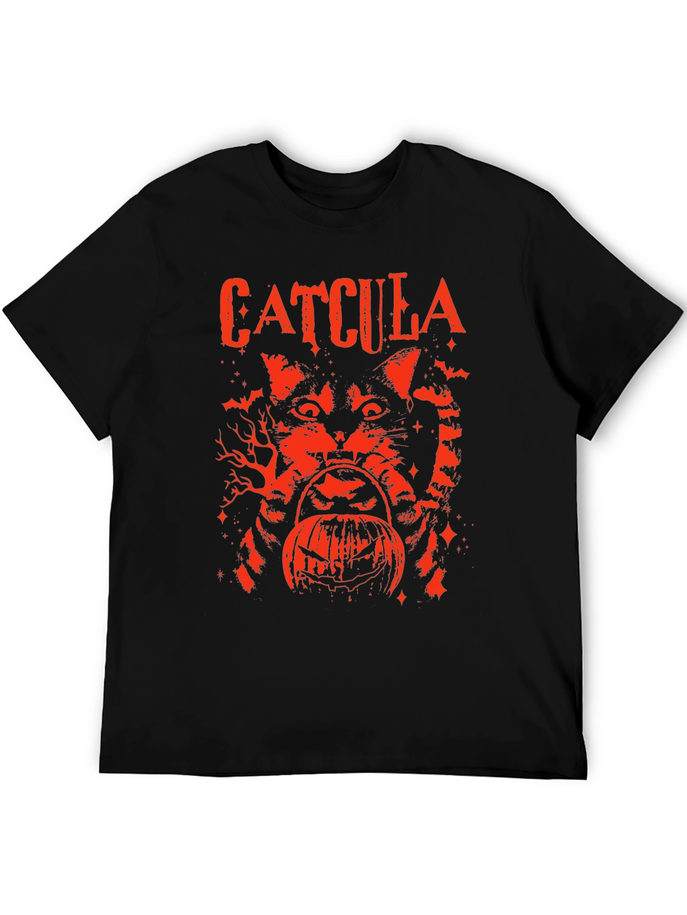 Catcula Halloween T-Shirt - Black