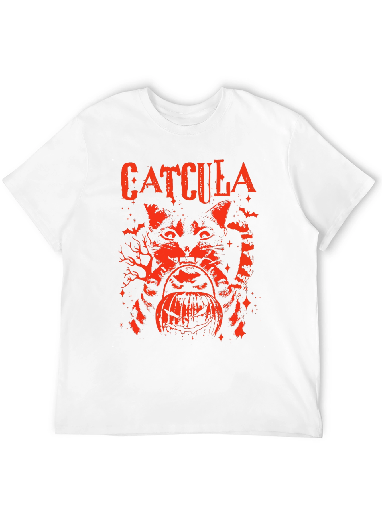 Catcula Halloween T-Shirt - Black