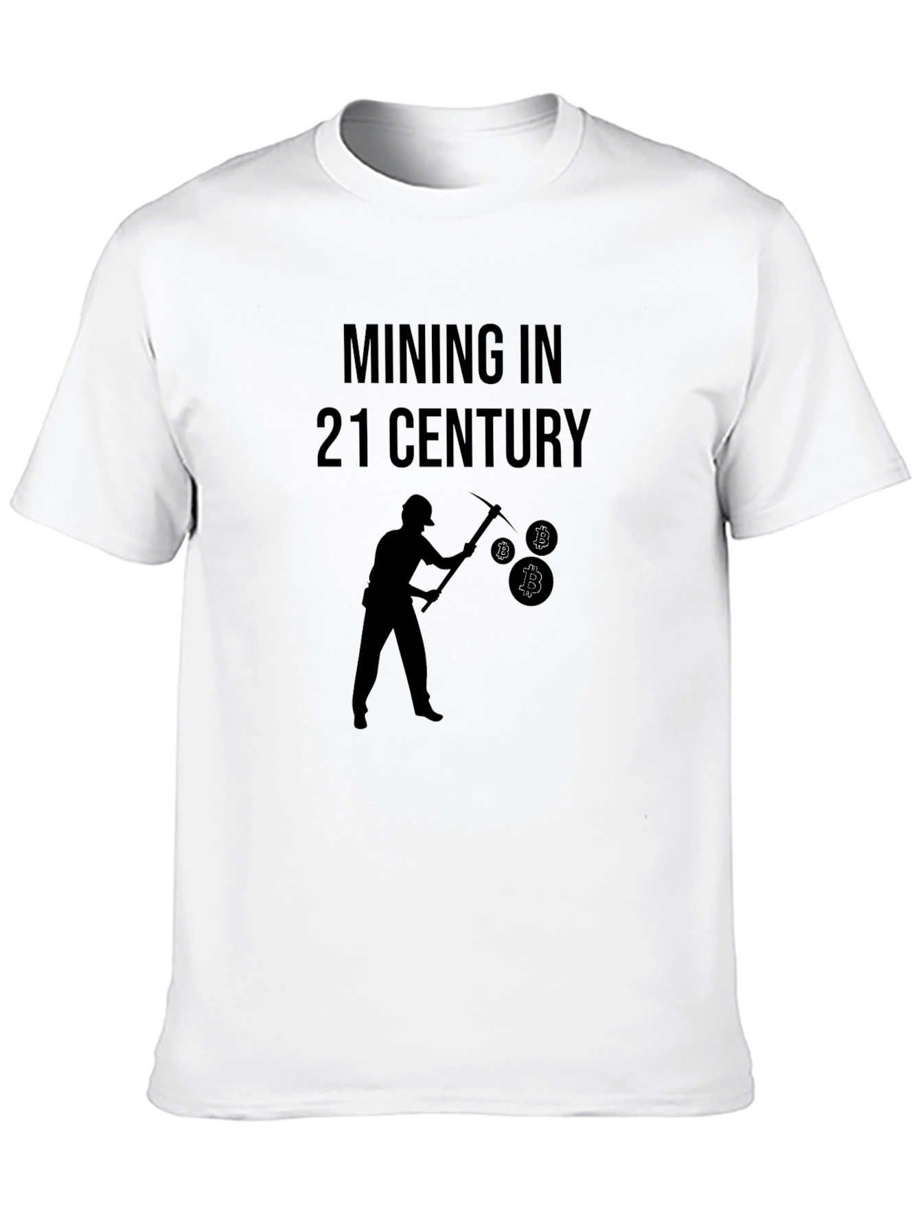 Mining in 21st Century T-Shirt Bitcoin Miner