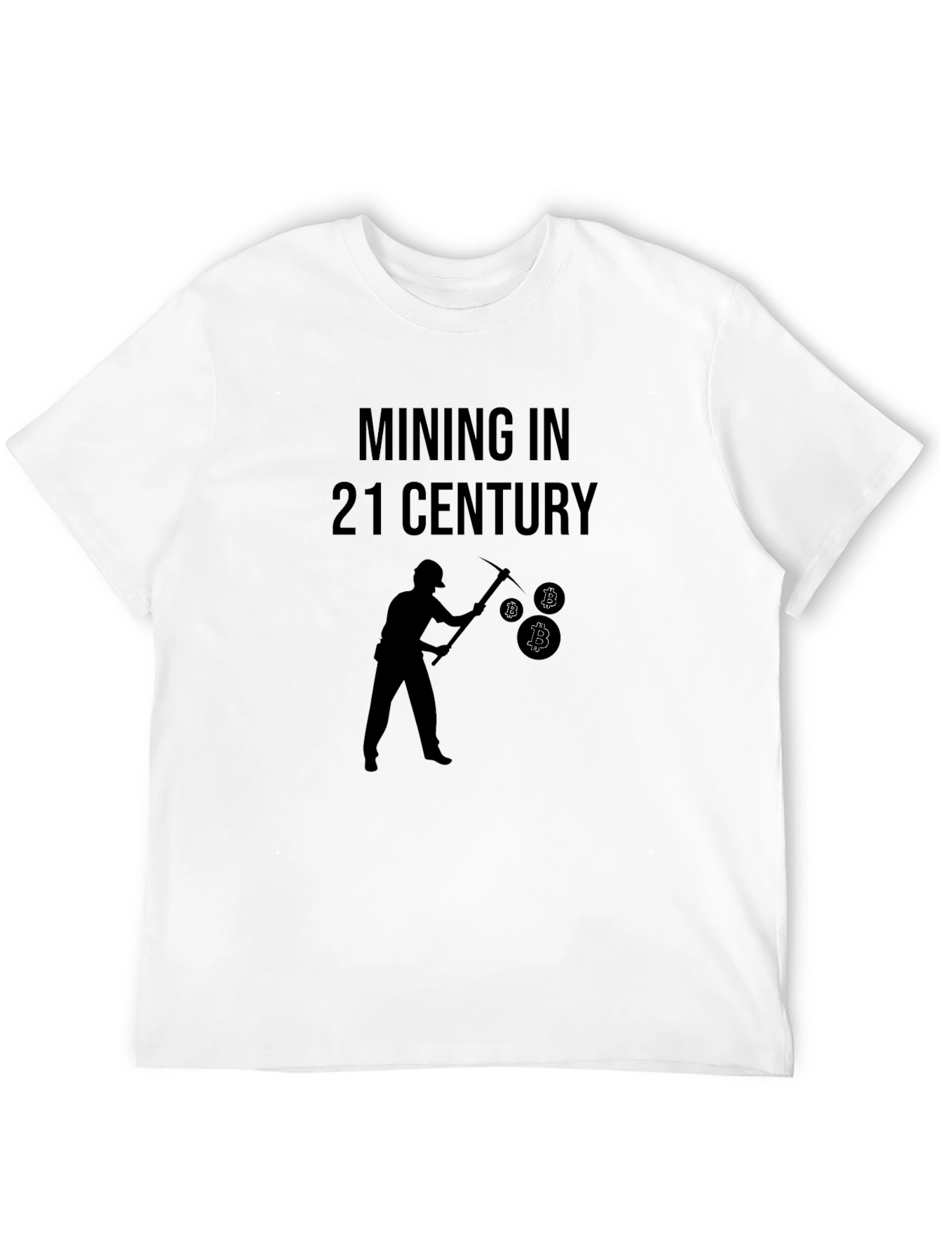 Mining in 21st Century T-Shirt Bitcoin Miner