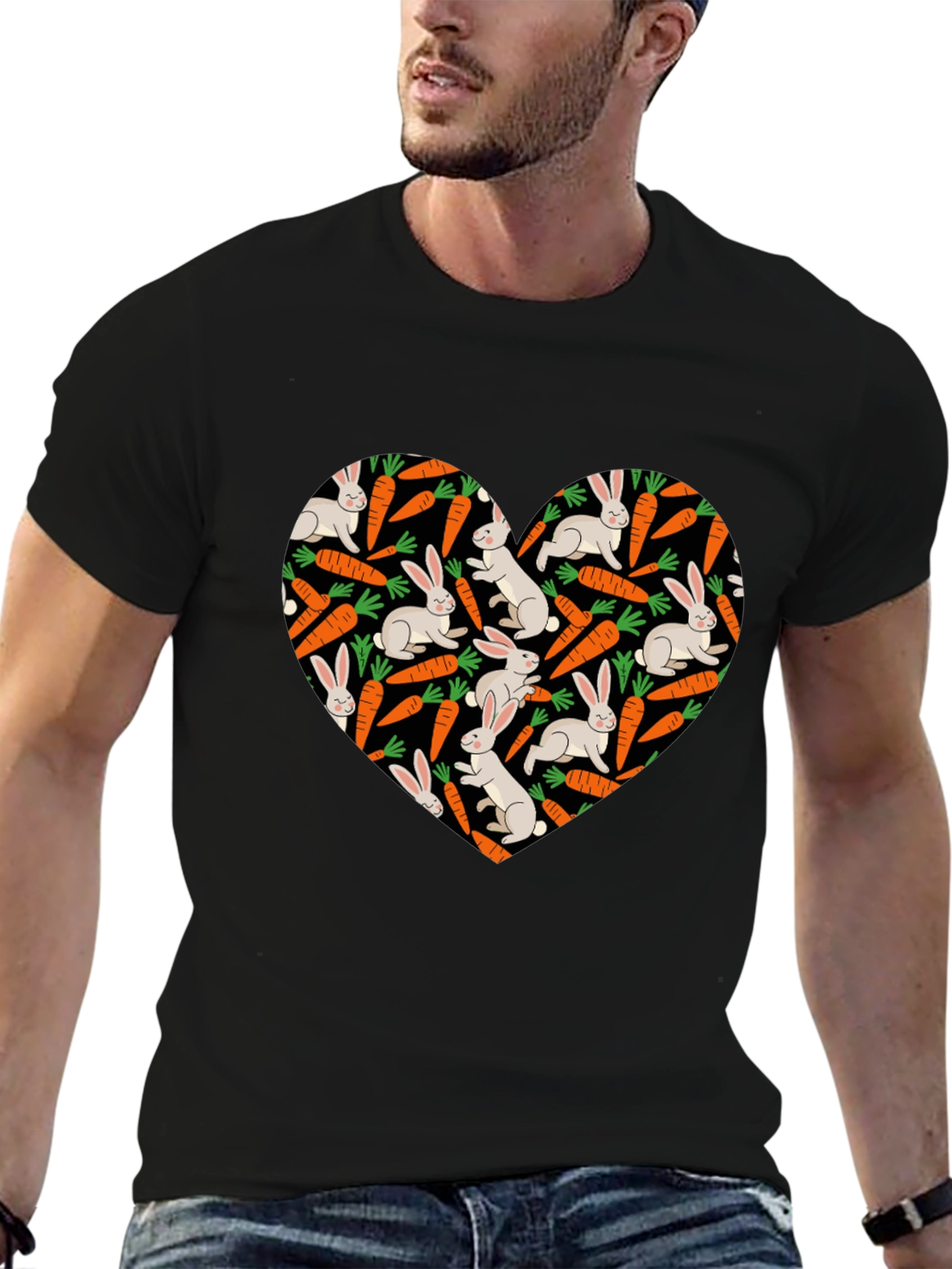 Rabbit & Carrot Heart Tee