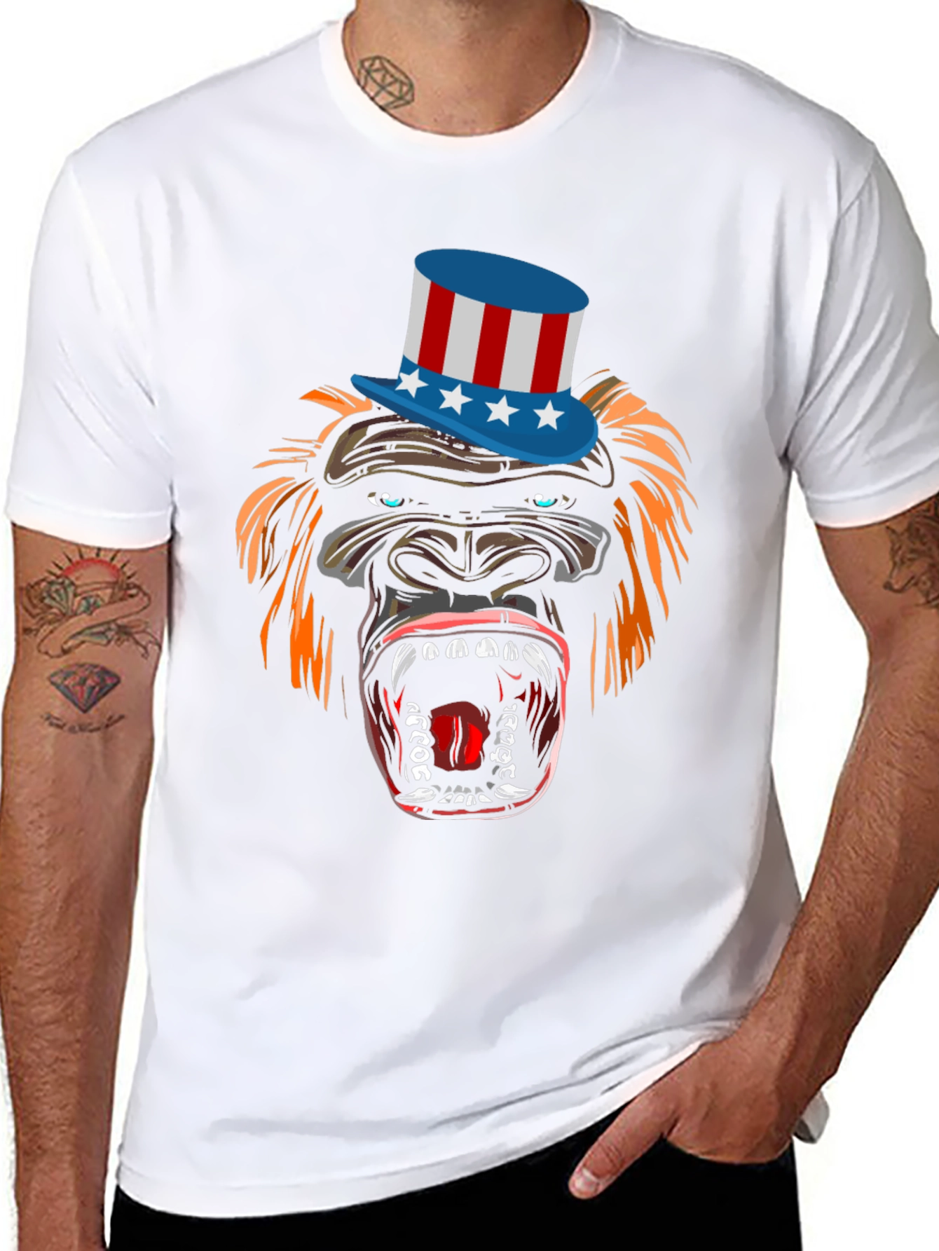 Patriotic Gorilla T-Shirt