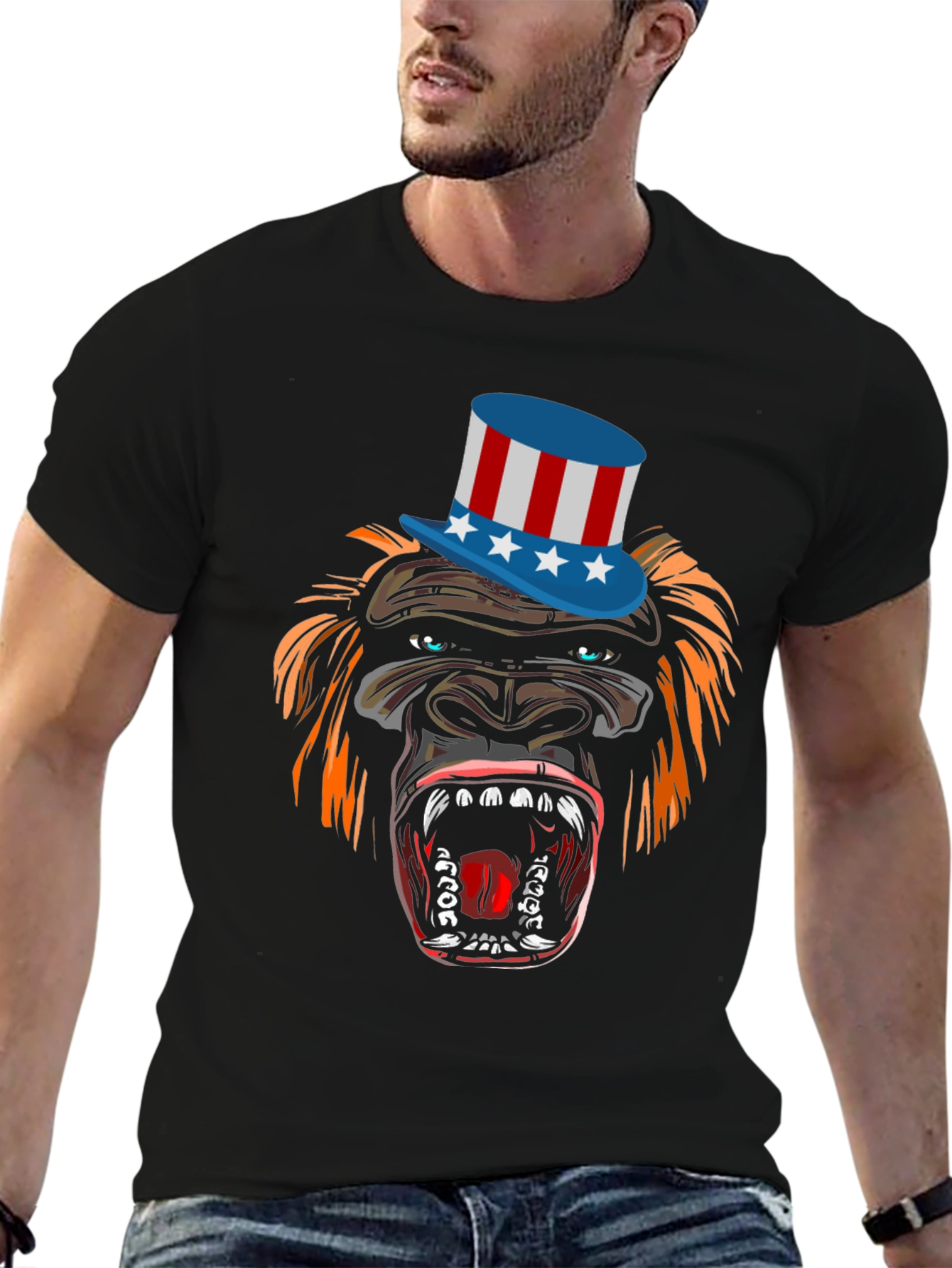 Patriotic Gorilla T-Shirt
