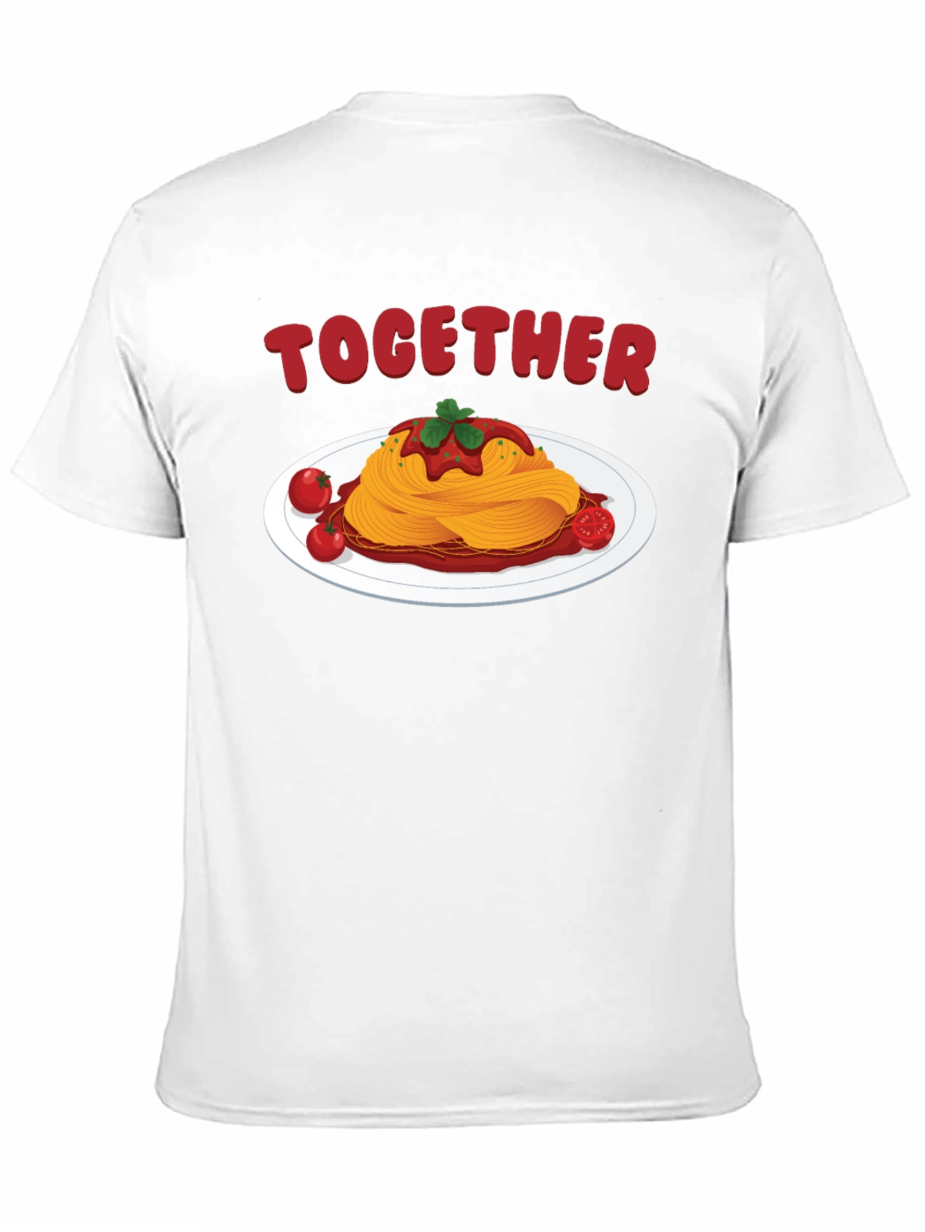 Together Spaghetti Graphic Tee - Black Cotton Shirt