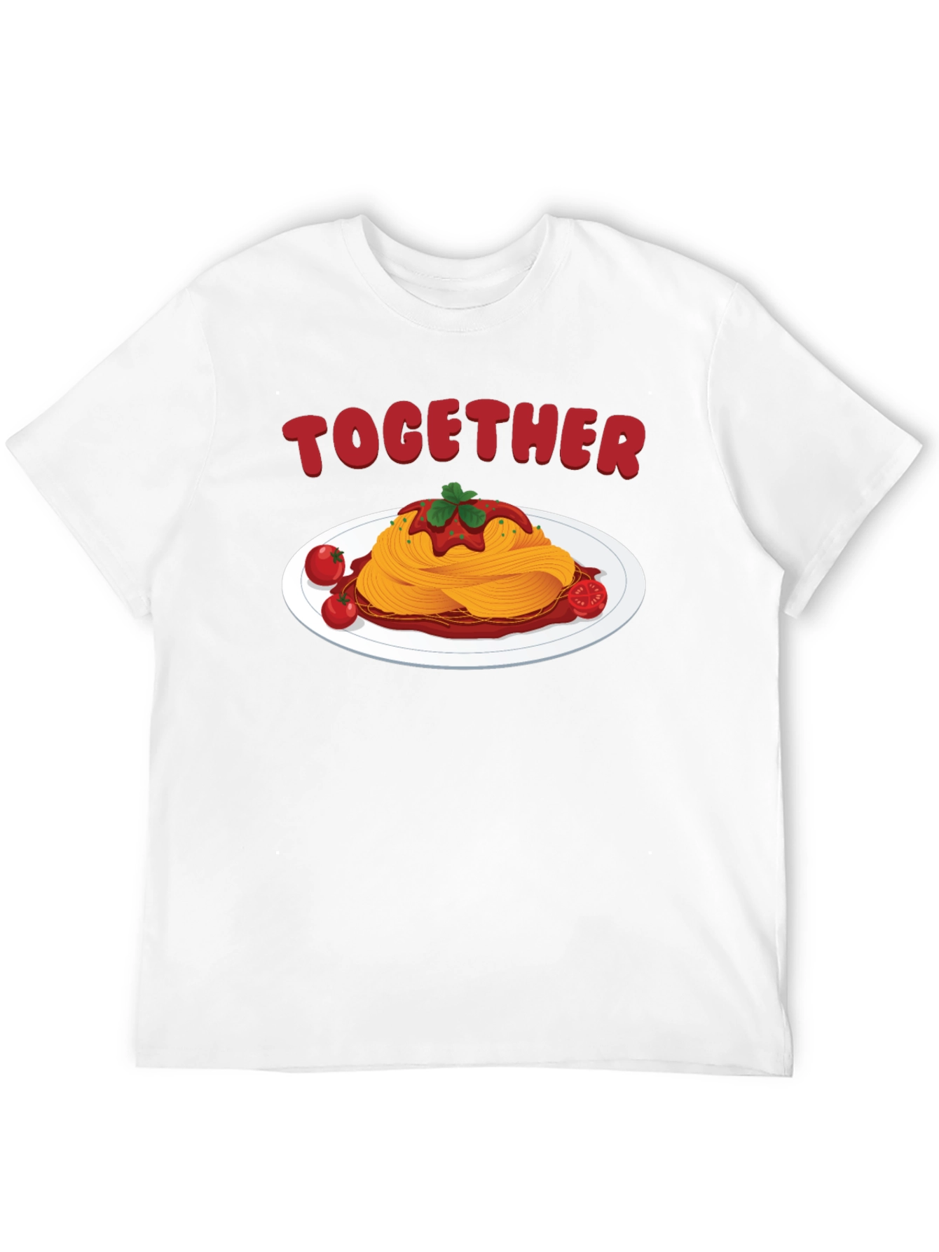 Together Spaghetti Graphic Tee - Black Cotton Shirt