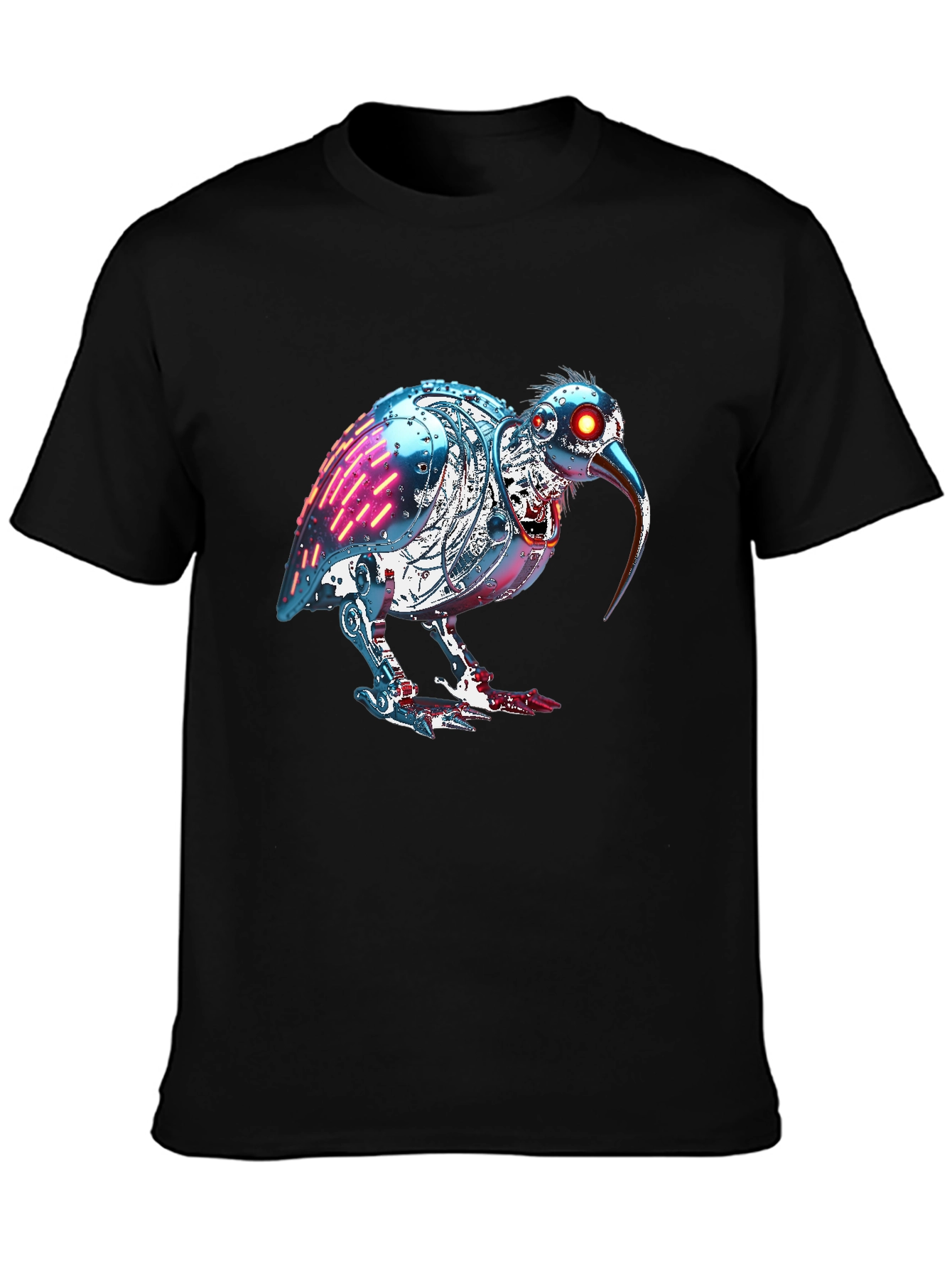 Robotic Kiwi Bird Graphic Tee